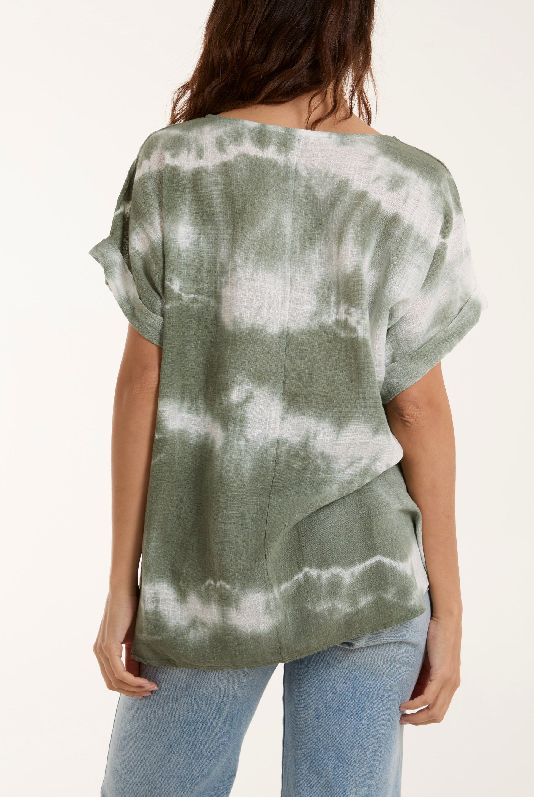Necklace Tie Dye Cotton Top Tops WearAll