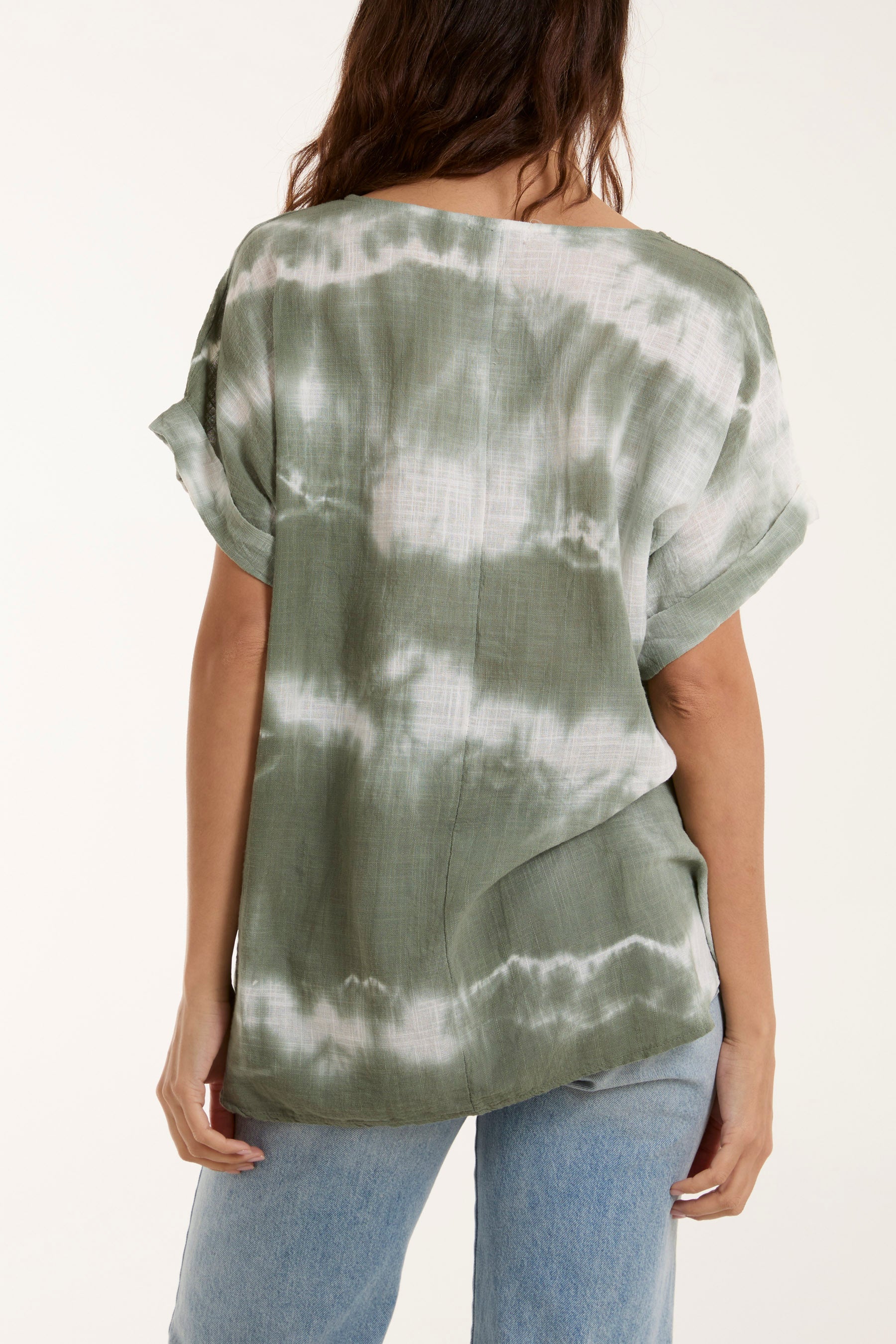 Necklace Tie Dye Cotton Top Tops WearAll