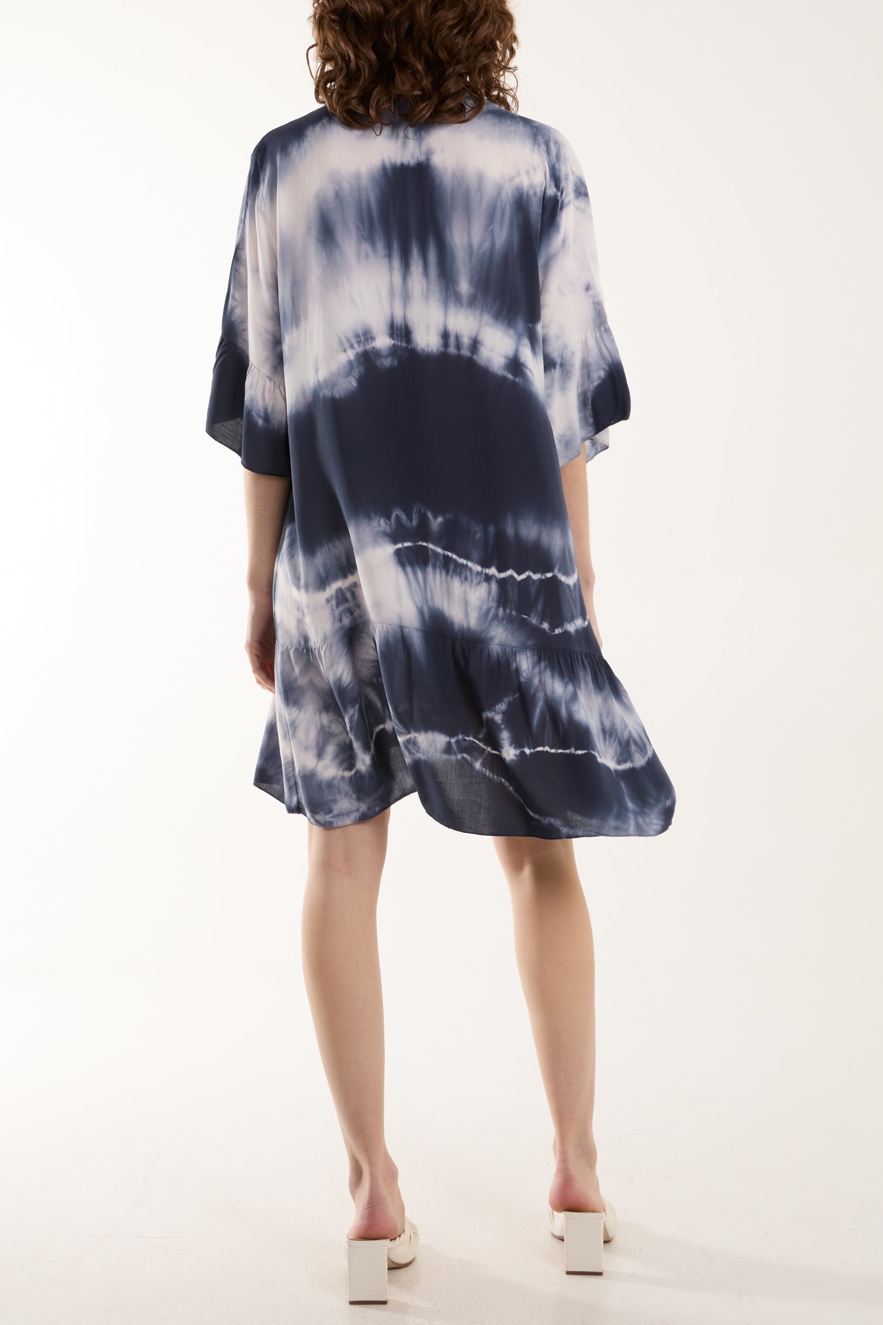 Tie Dye Smock Tiered Mini Dress Dresses WearAll