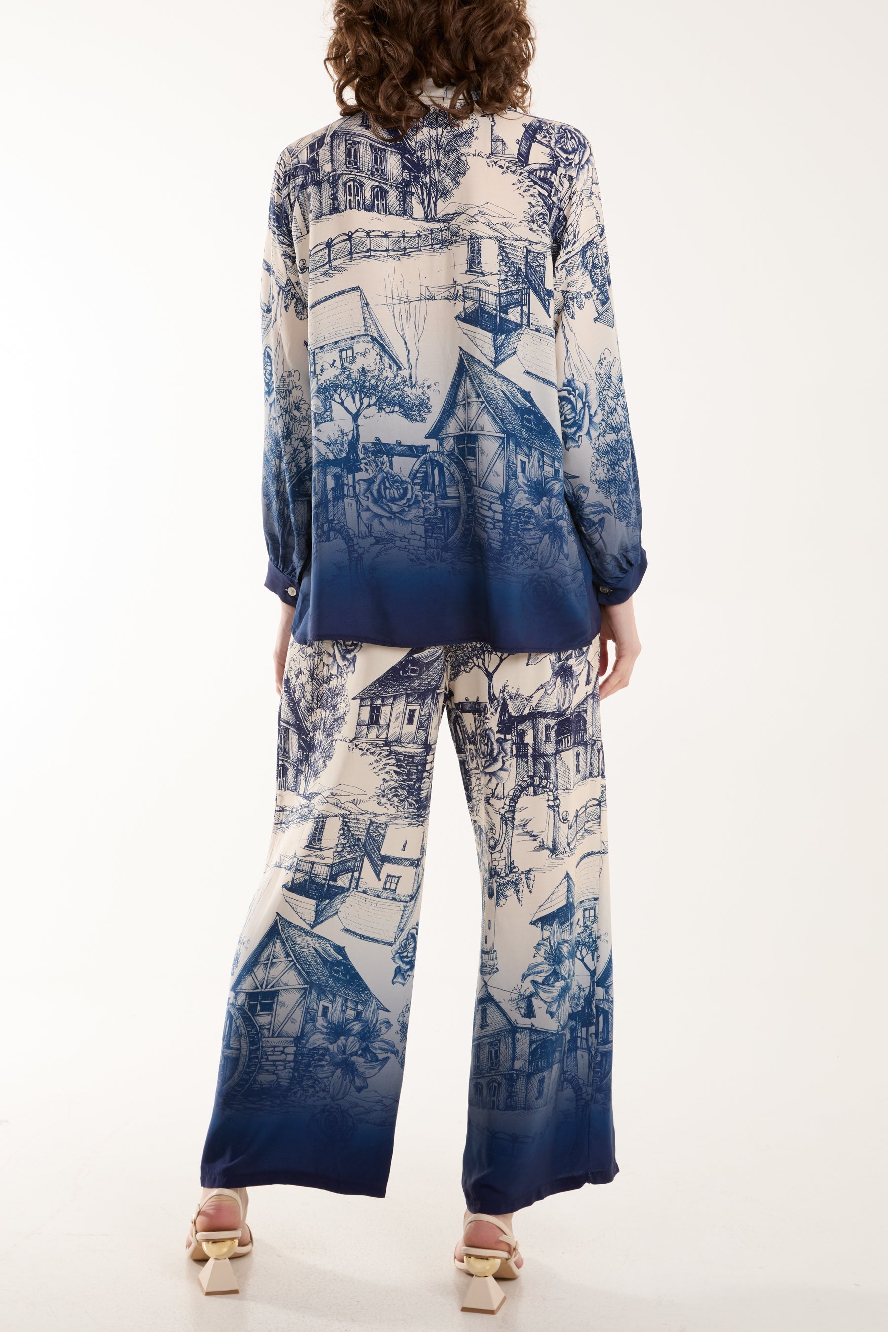 Ombre Edge Printed Co-Ord Set Co-Ords WearAll