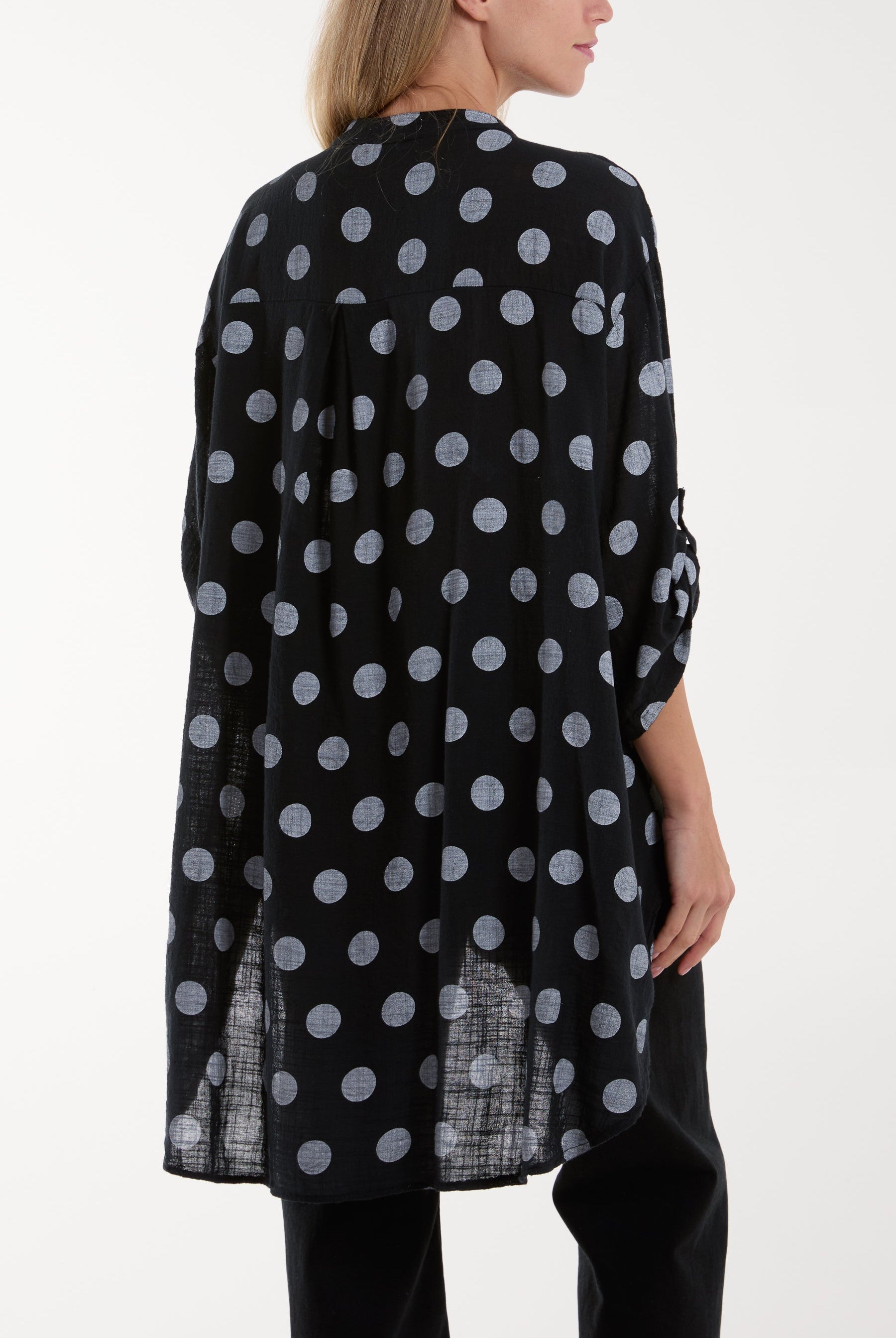 Polka Dot Cotton Shirt Shirts WearAll