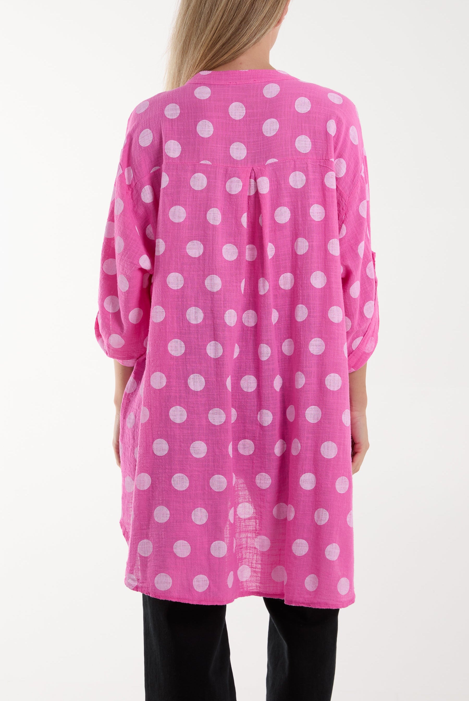 Polka Dot Cotton Shirt Shirts WearAll