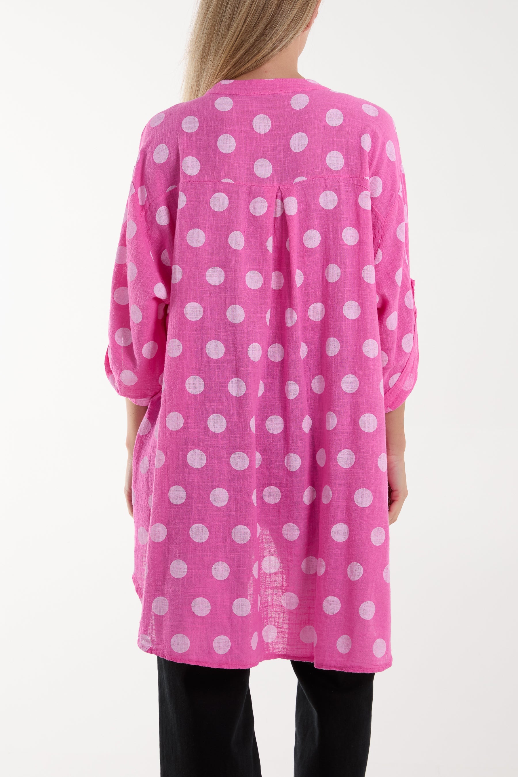 Polka Dot Cotton Shirt Shirts WearAll