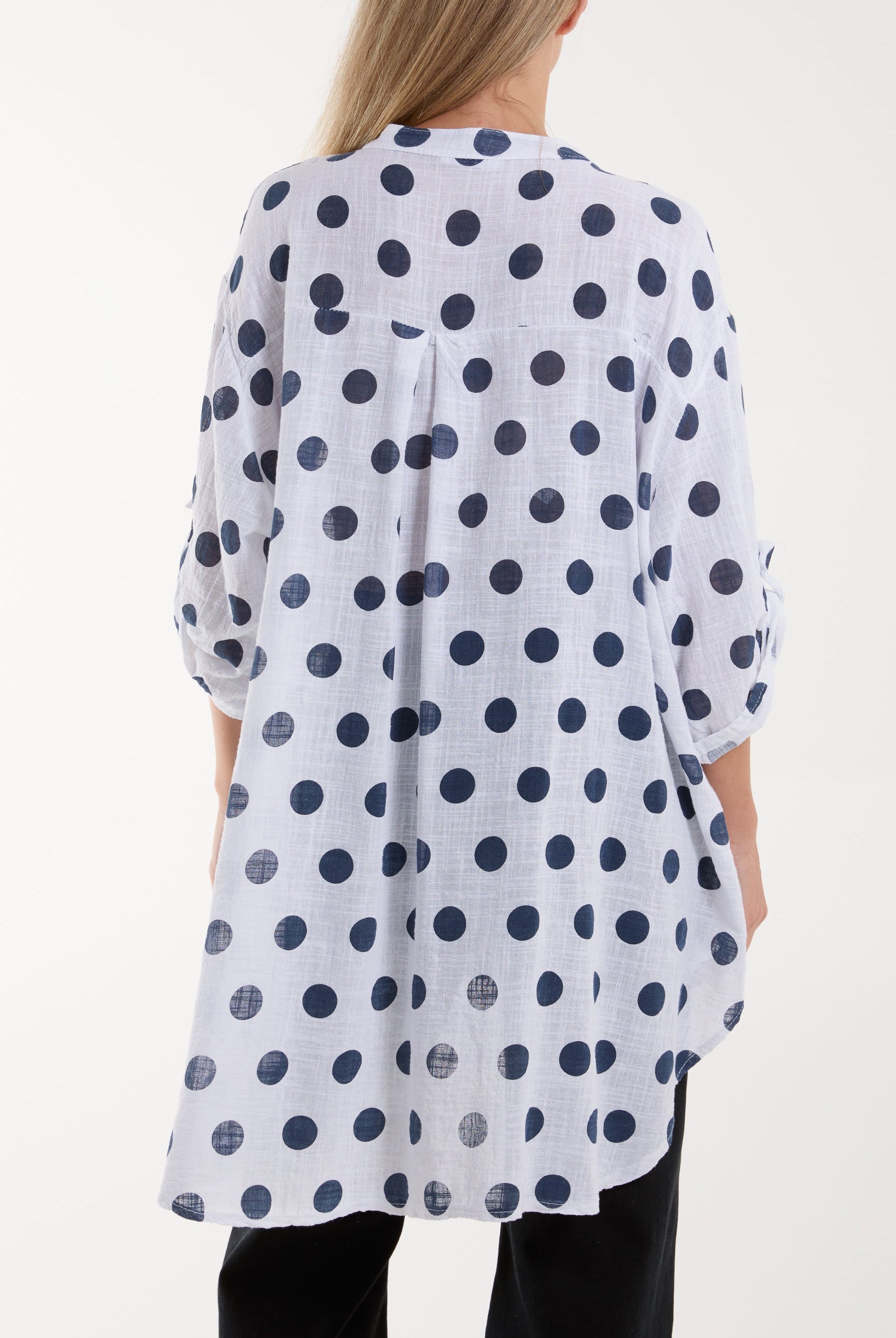 Polka Dot Cotton Shirt Shirts WearAll