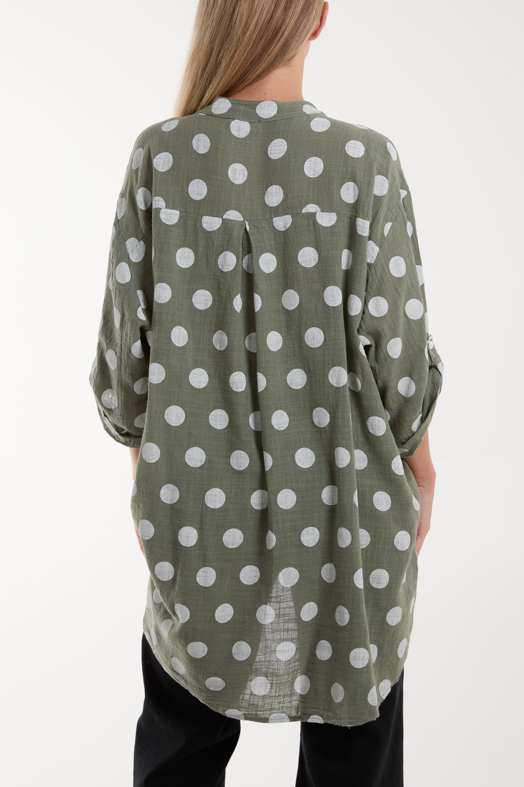 Polka Dot Cotton Shirt Shirts WearAll