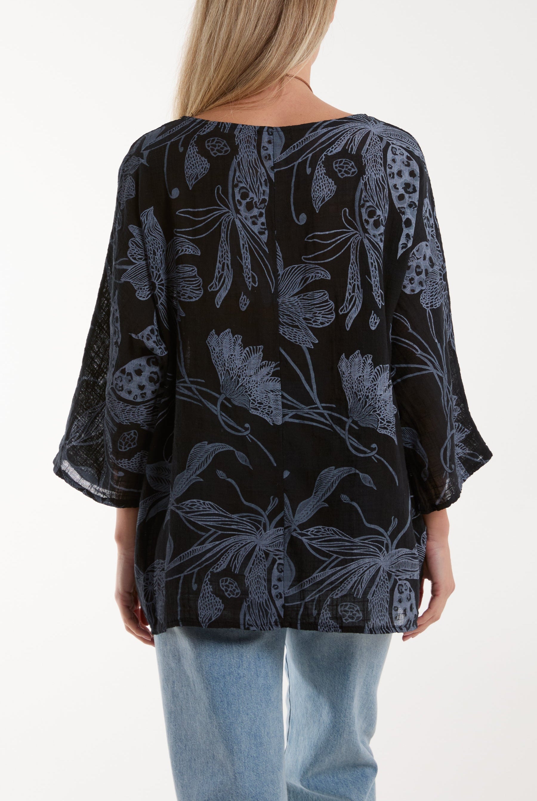 Necklace Botanical Flower Cotton Top Tops WearAll