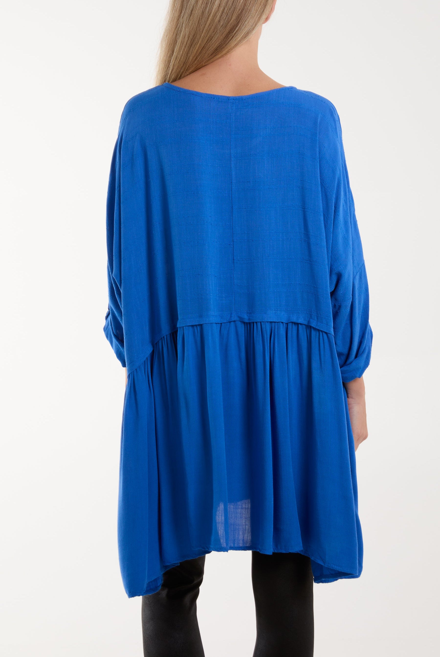 Texture Stripe Asymmetric Hem Top Tops WearAll