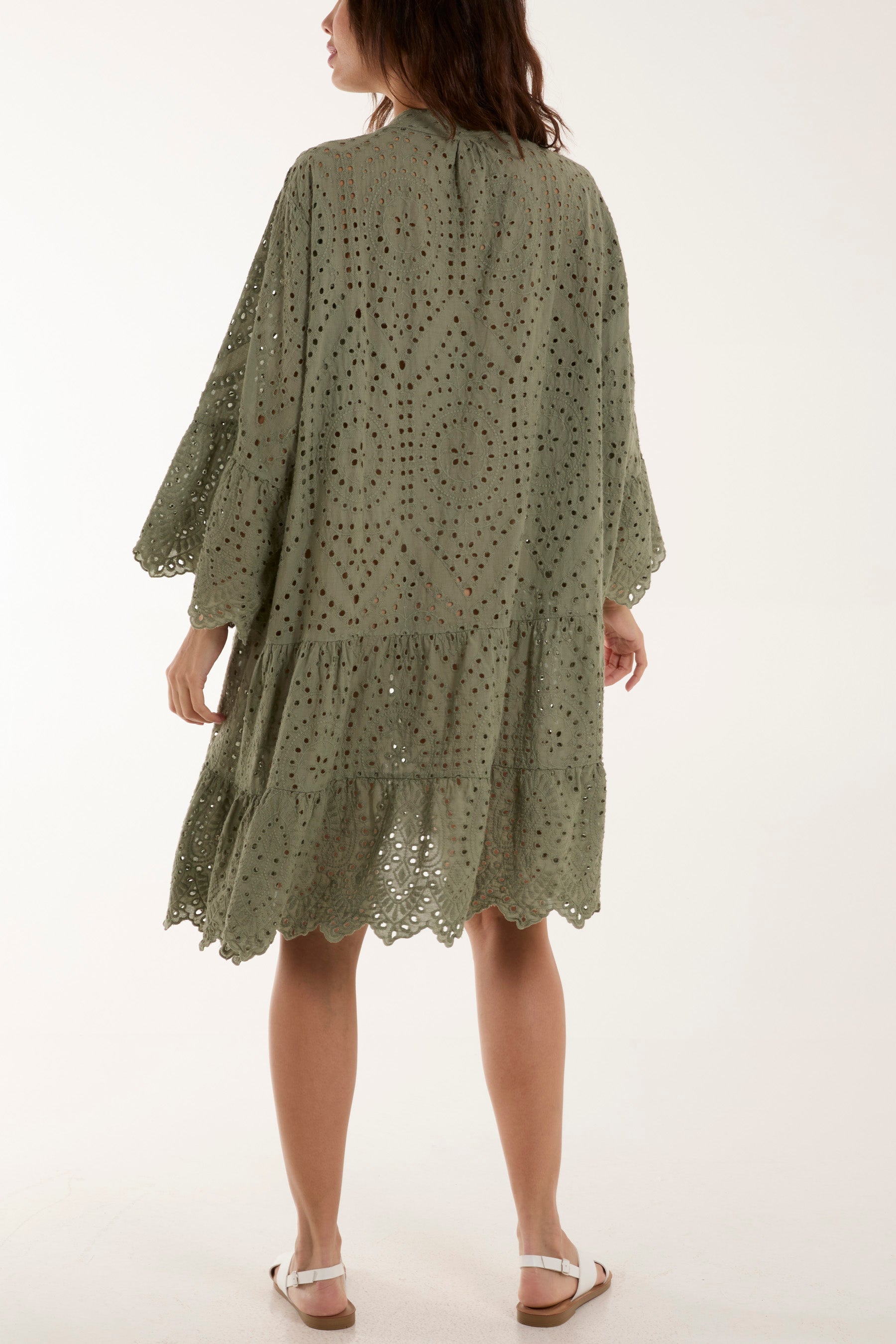 Broderie Anglaise Tunic Dress Dresses WearAll