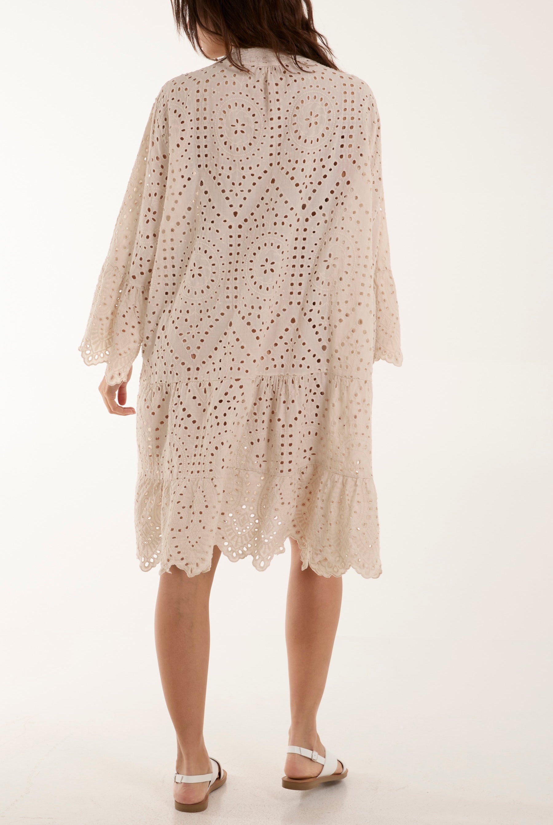 Broderie Anglaise Tunic Dress Dresses WearAll