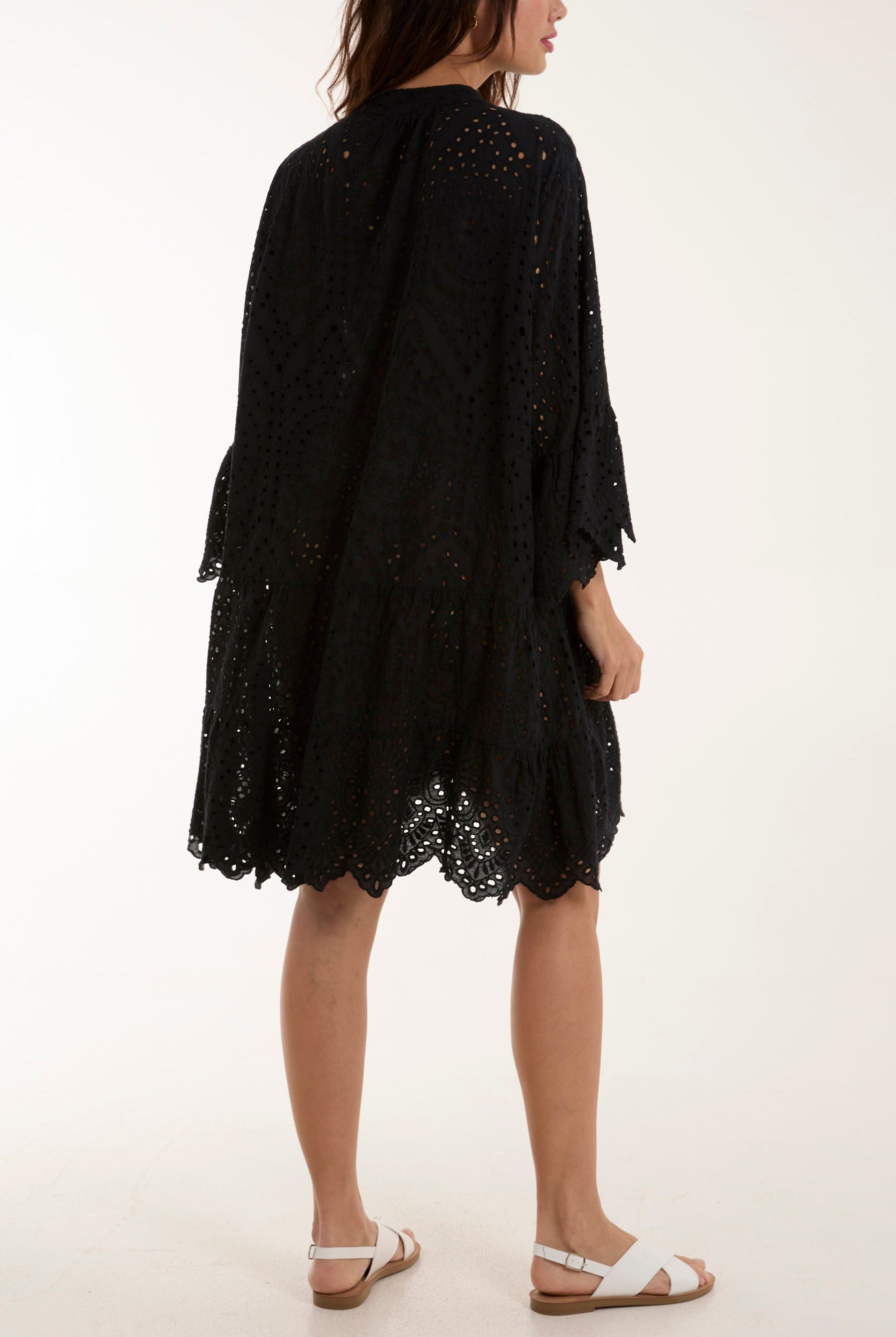 Broderie Anglaise Tunic Dress Dresses WearAll