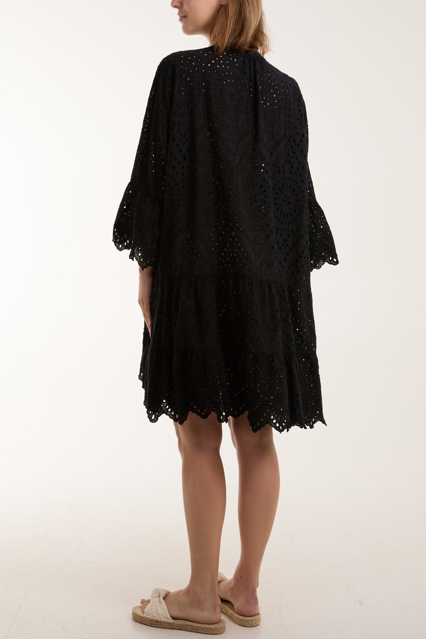 Broderie Anglaise Tunic Dress Dresses WearAll