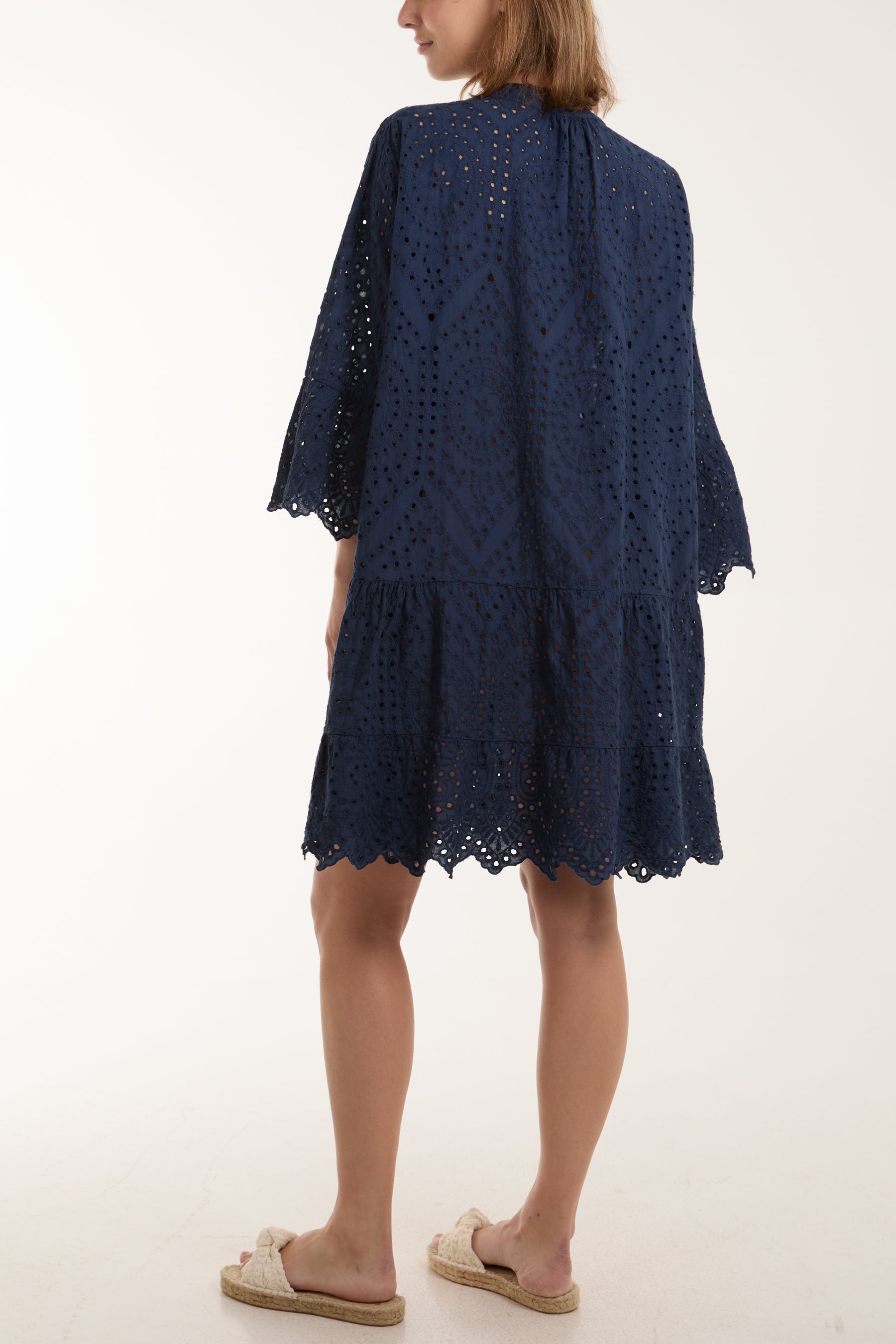 Broderie Anglaise Tunic Dress Dresses WearAll