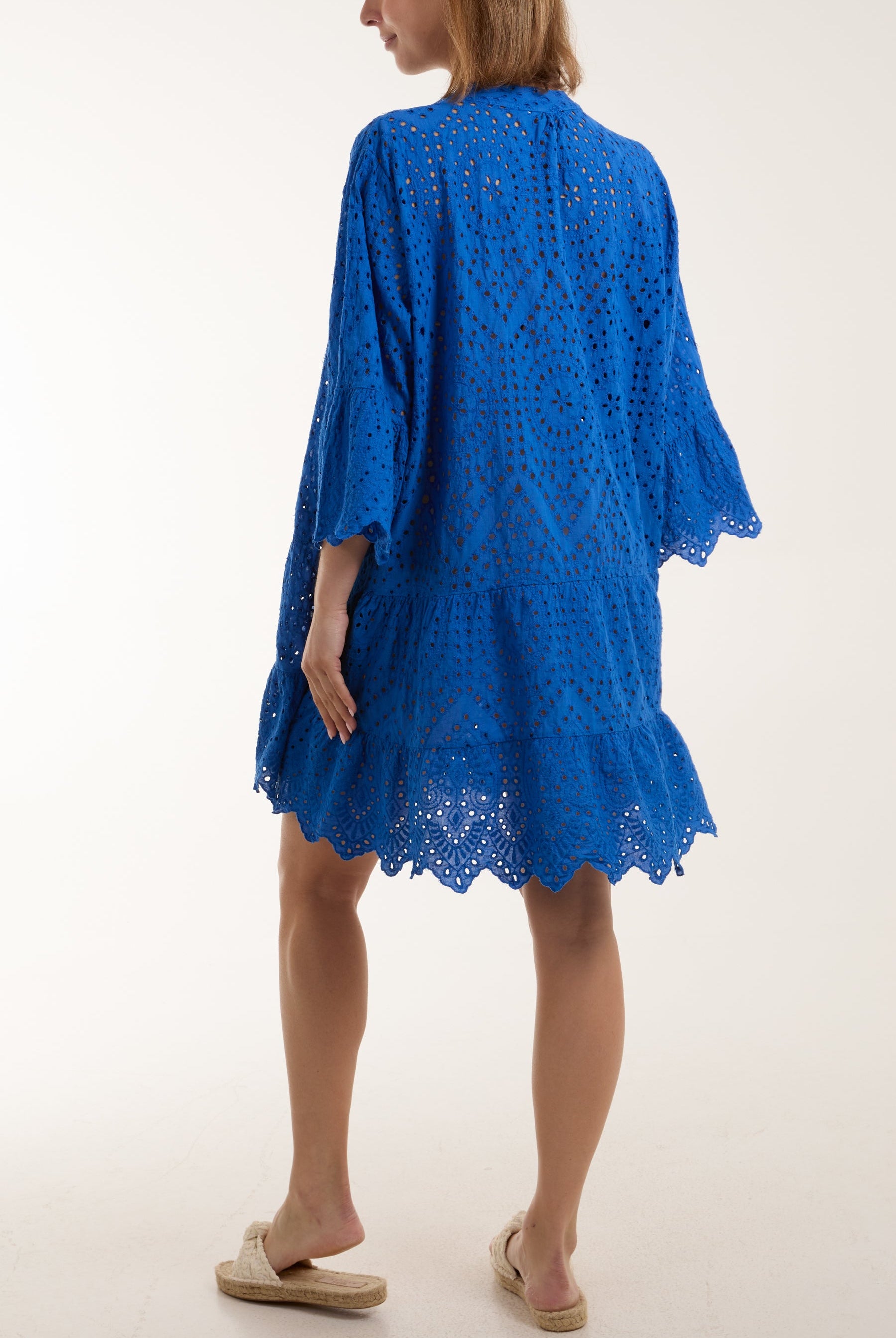 Broderie Anglaise Tunic Dress Dresses WearAll