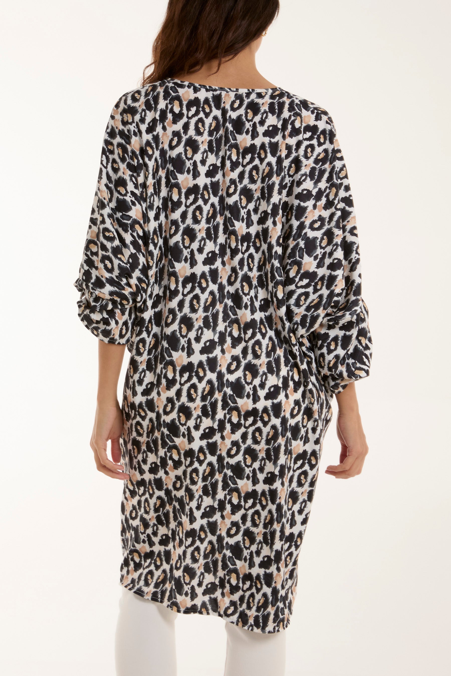 Leopard Print Twisted Front Blouse Dresses WearAll
