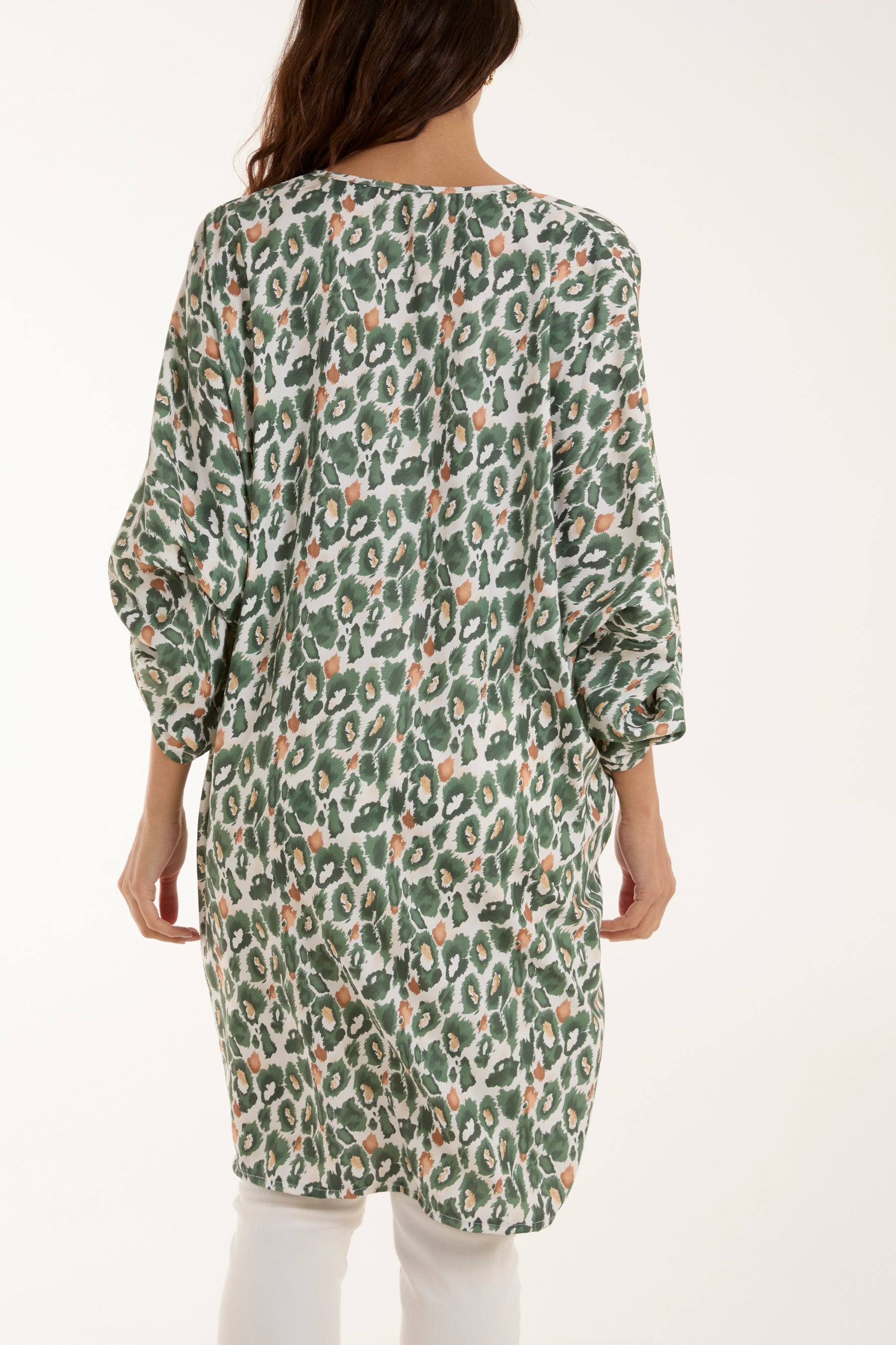 Leopard Print Twisted Front Blouse Dresses WearAll