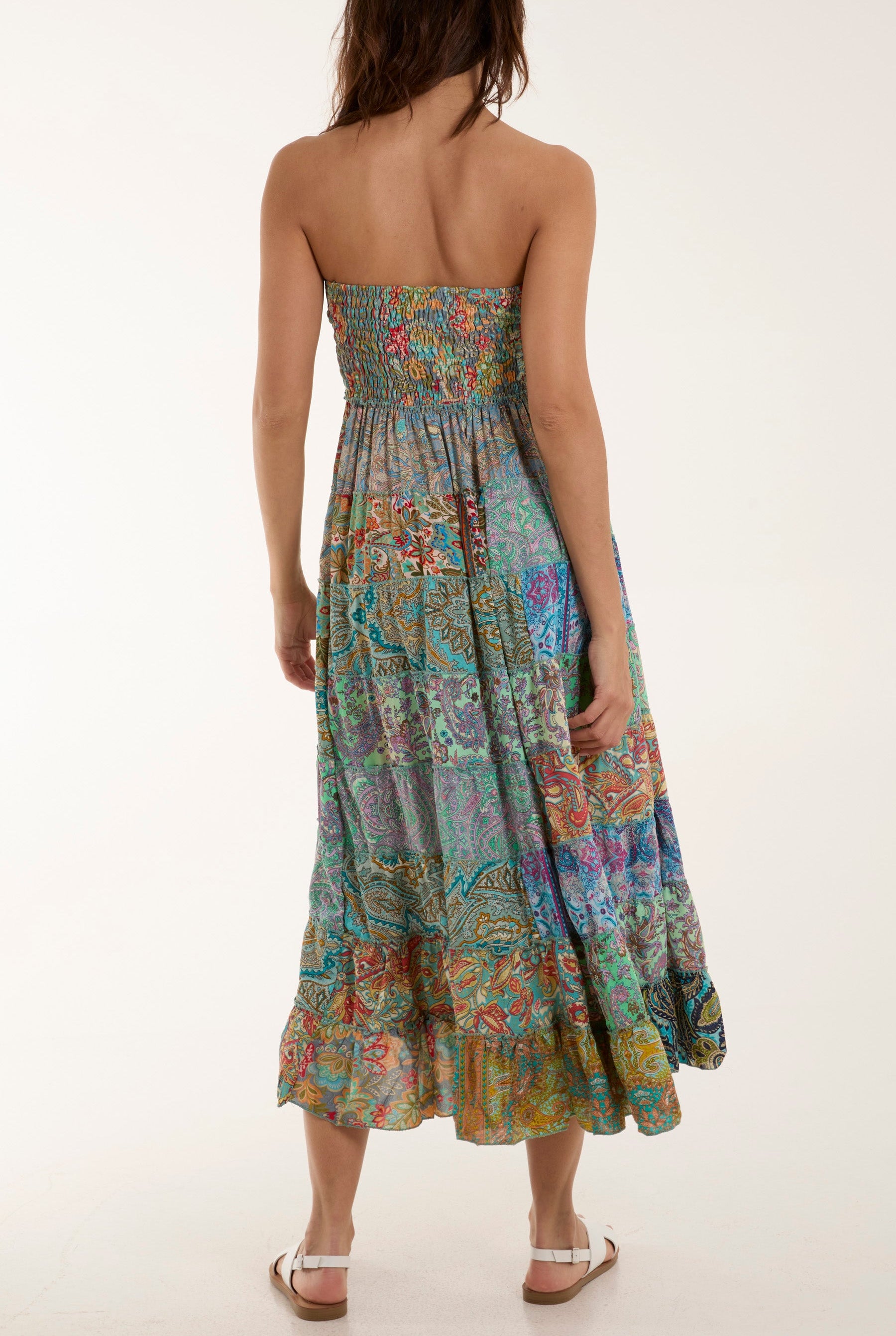 Silk Blend Patchwork Dress & Skirt Skirts WearAll