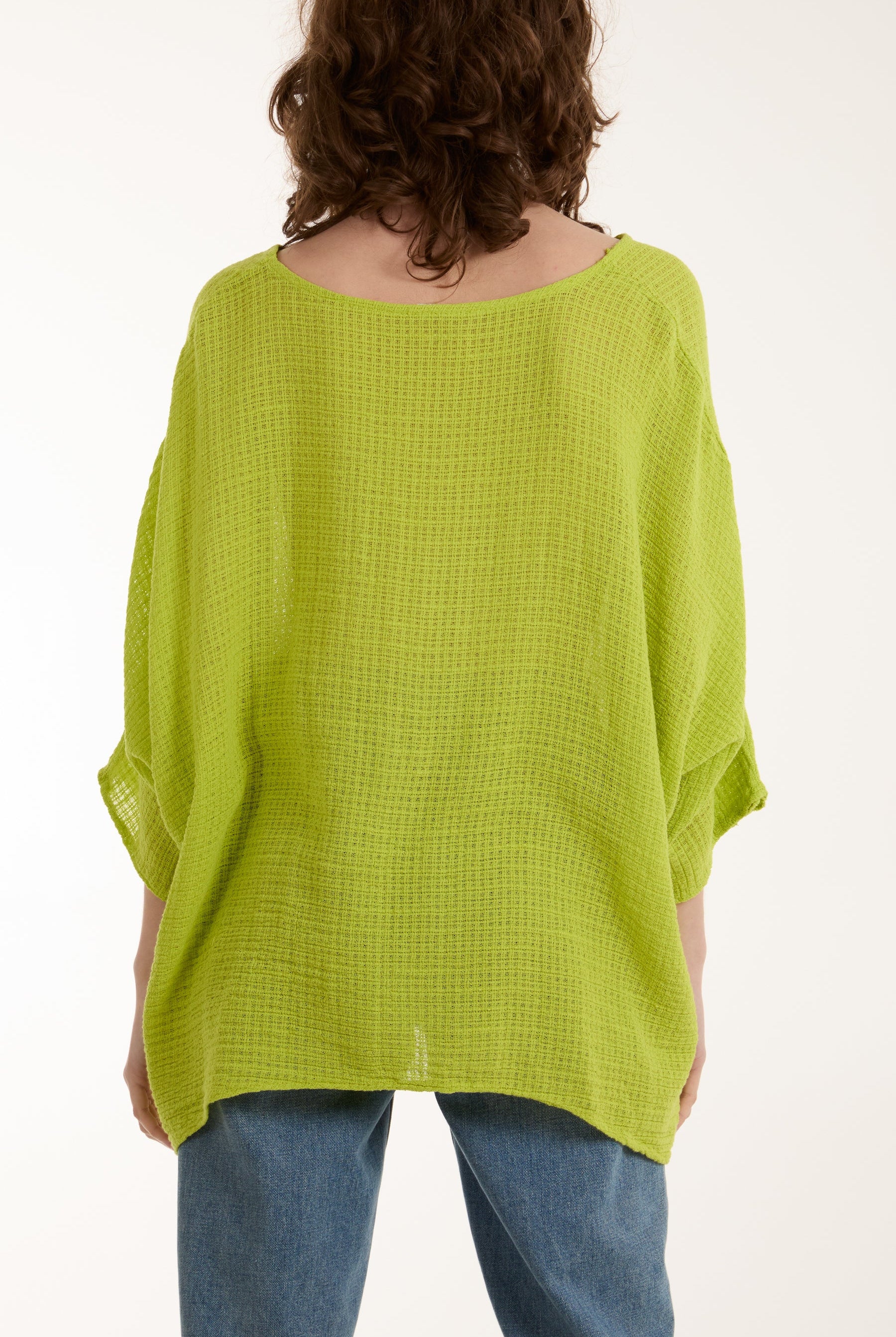 Texture Fabric Fine Cotton Blouse Tops WearAll