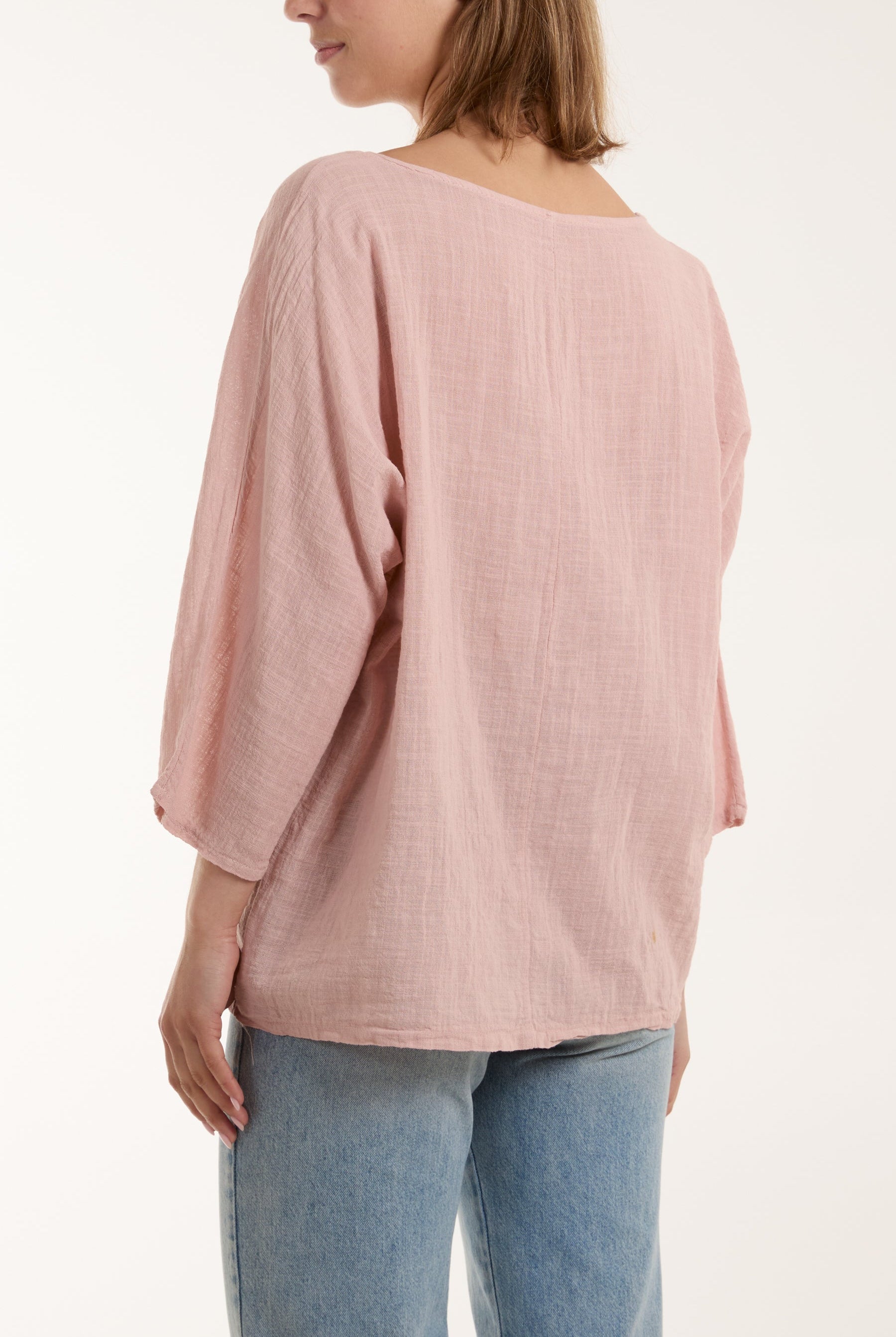 Necklace 3/4 Sleeve Blouse Blouses WearAll