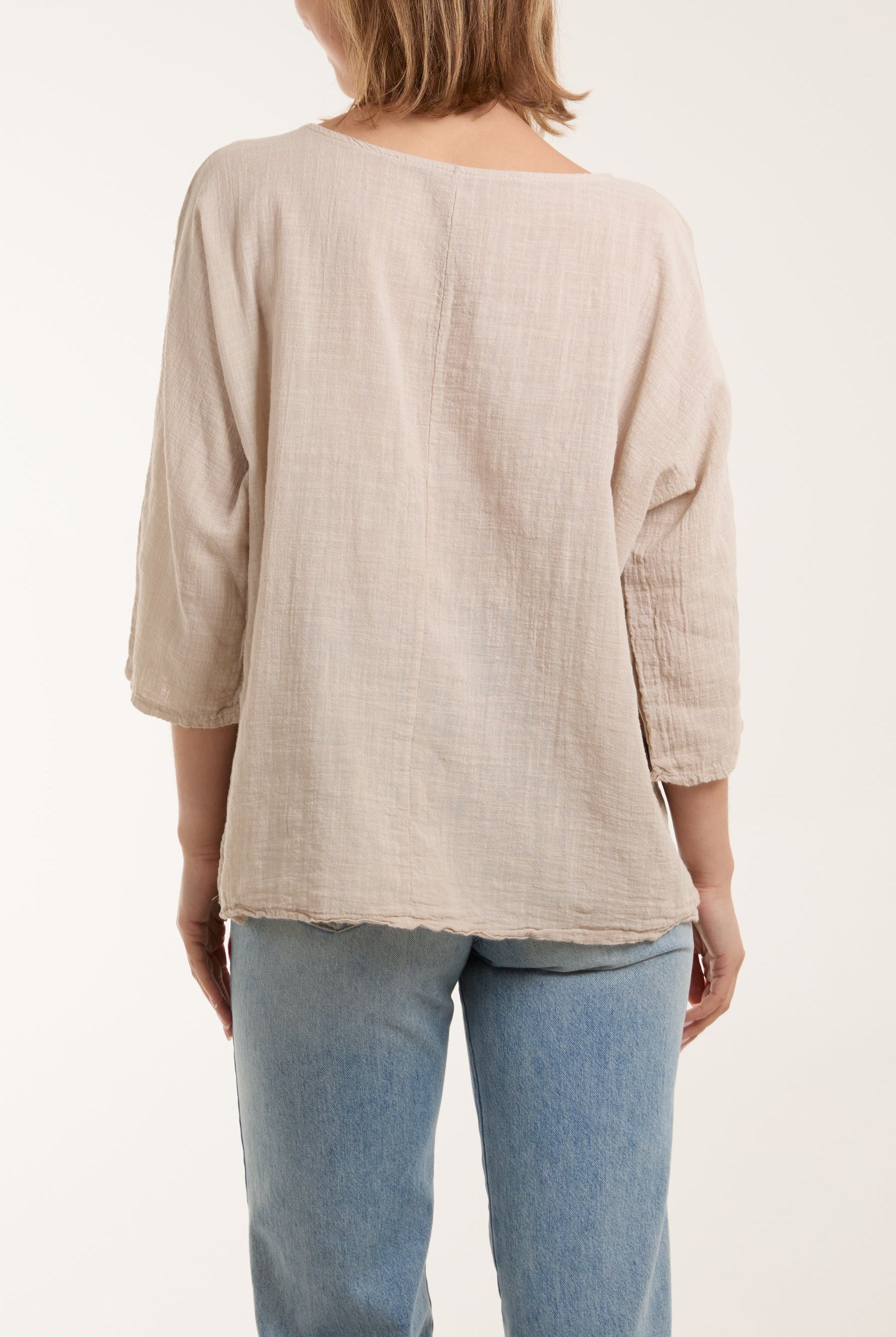 Necklace 3/4 Sleeve Blouse Blouses WearAll