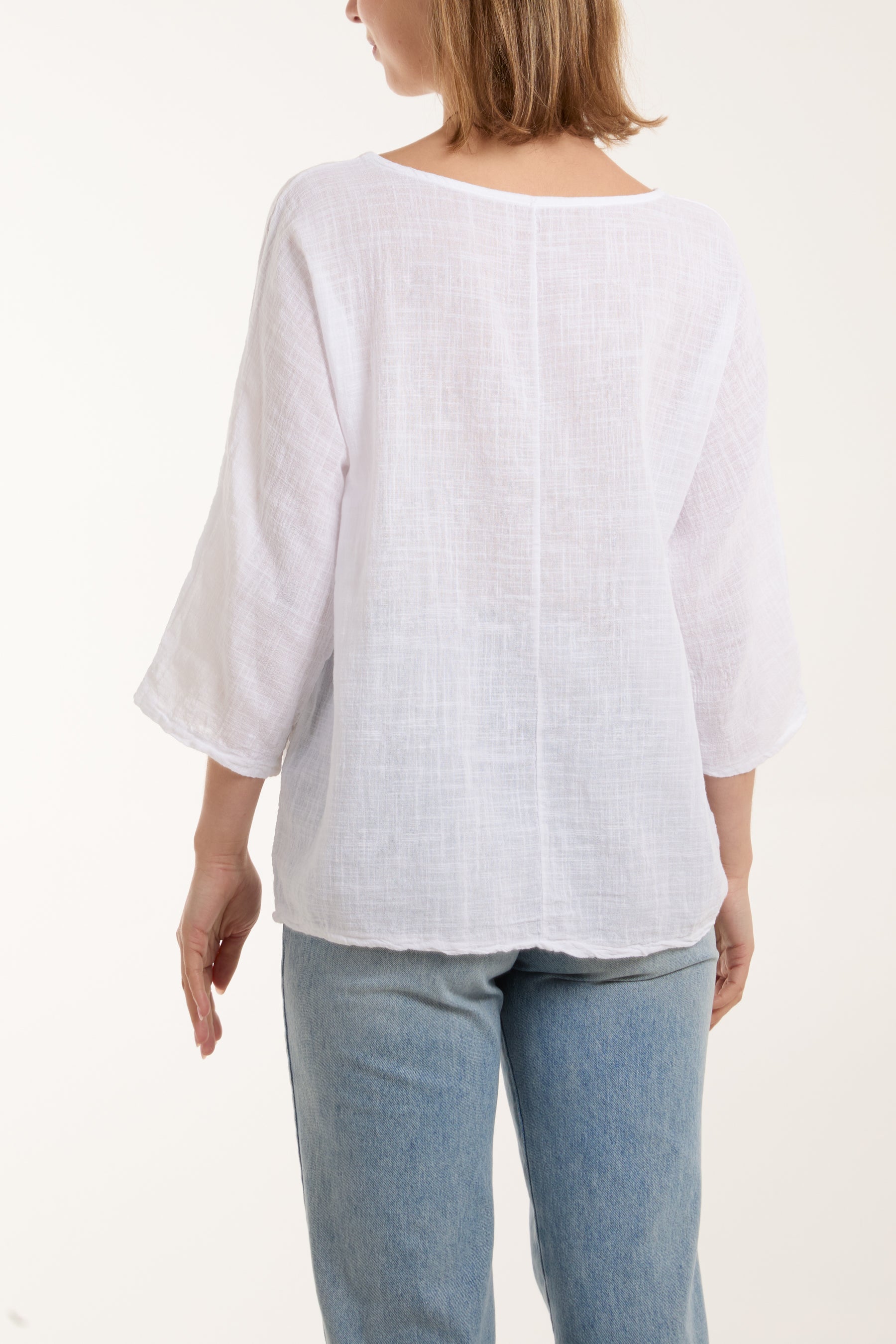Necklace 3/4 Sleeve Blouse Blouses WearAll