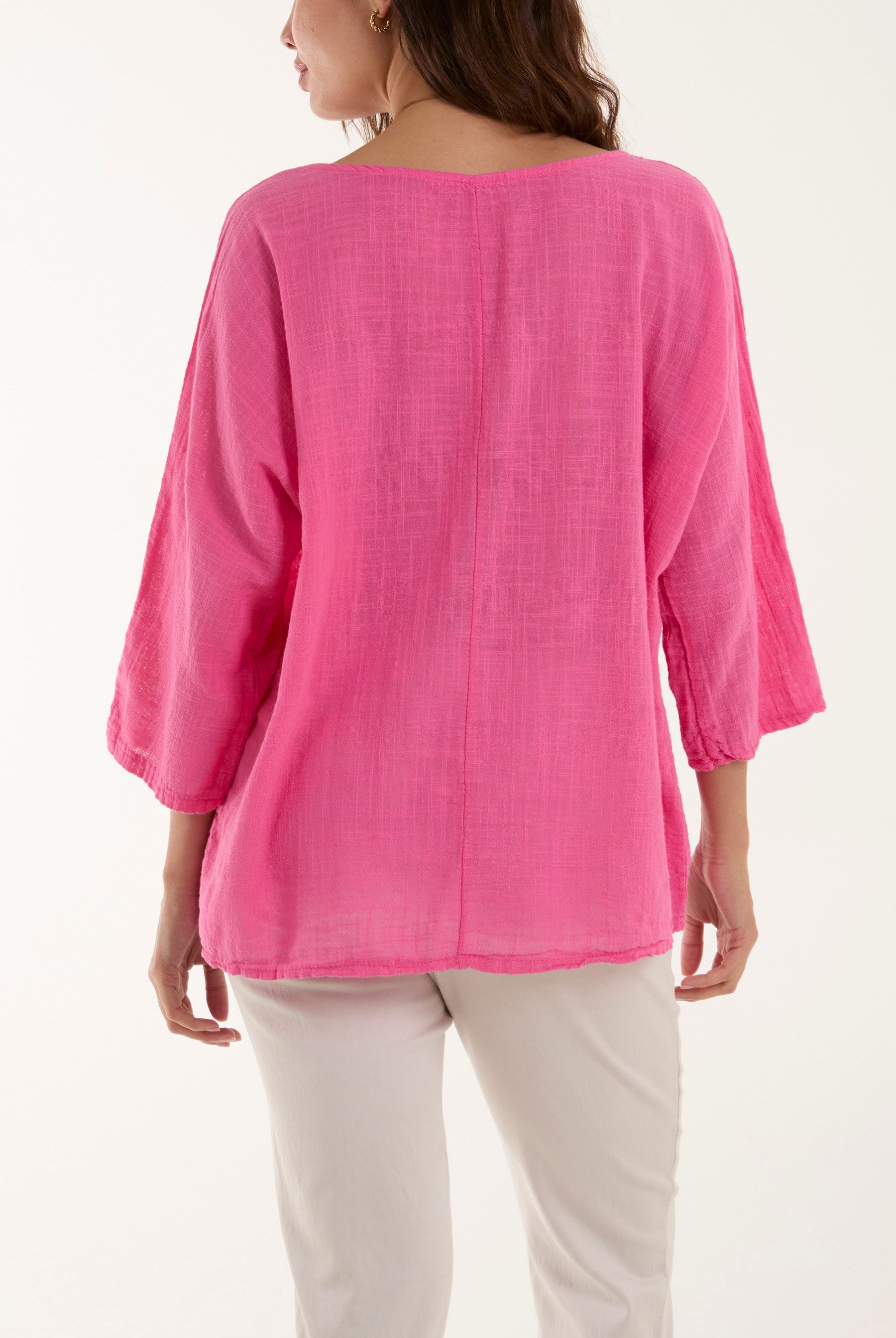 Necklace 3/4 Sleeve Blouse Blouses WearAll