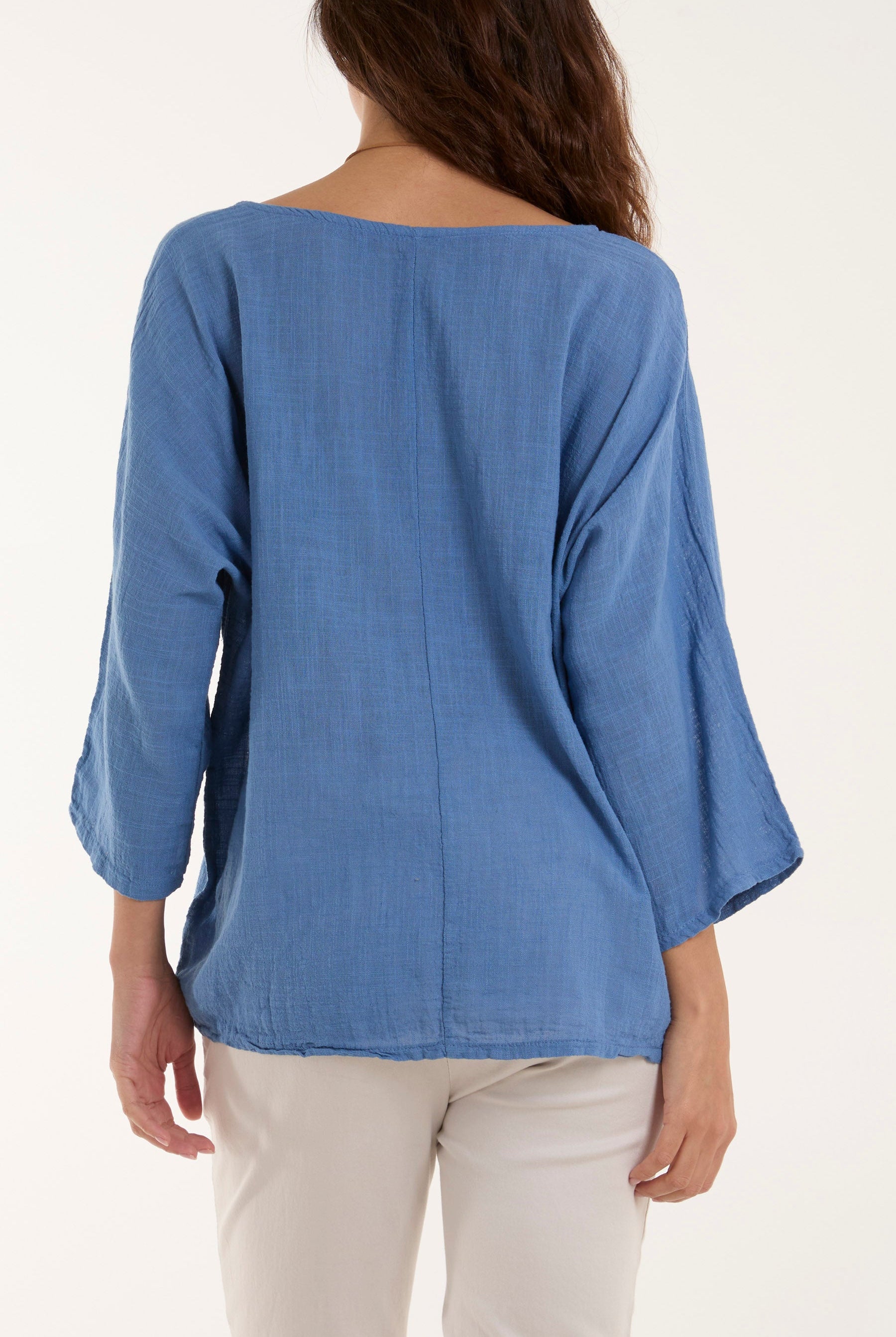 Necklace 3/4 Sleeve Blouse Blouses WearAll