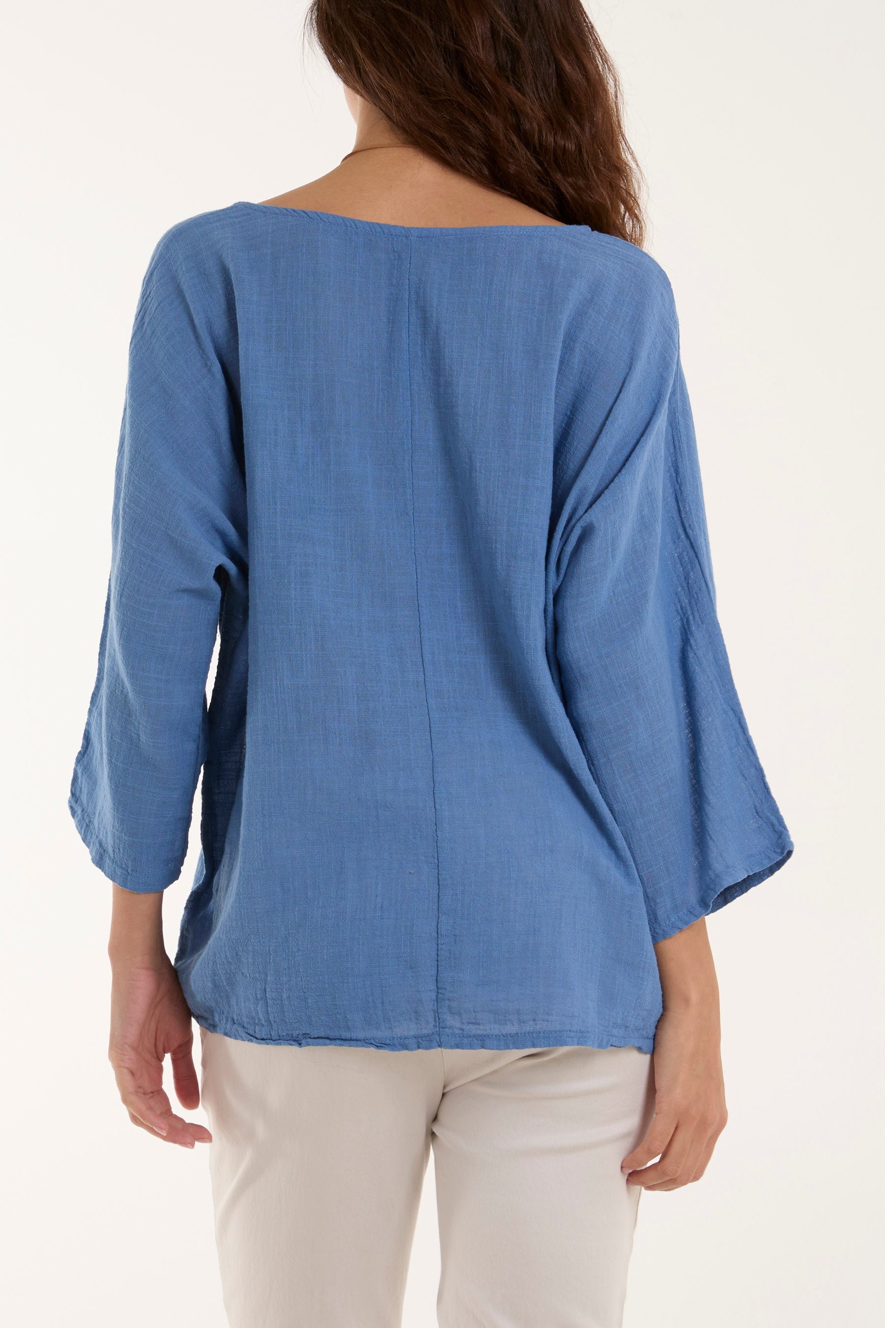 Necklace 3/4 Sleeve Blouse Blouses WearAll