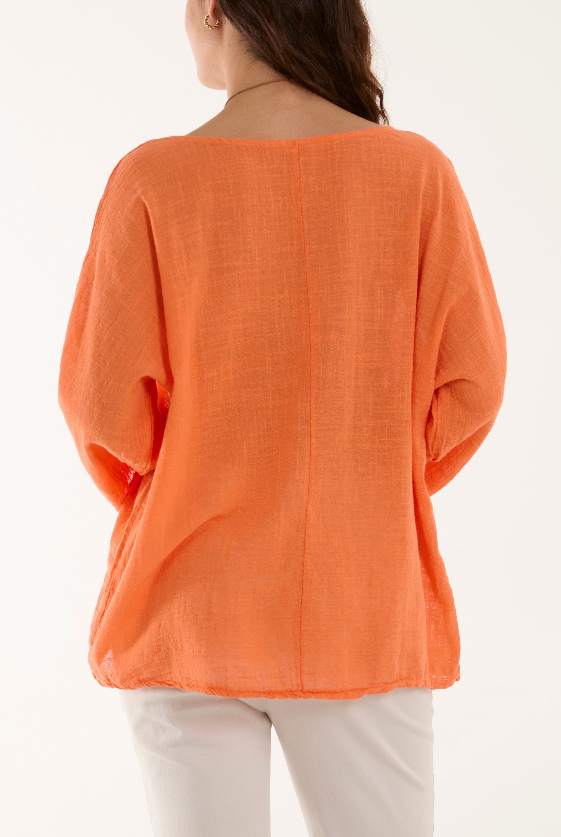 Necklace 3/4 Sleeve Blouse Blouses WearAll