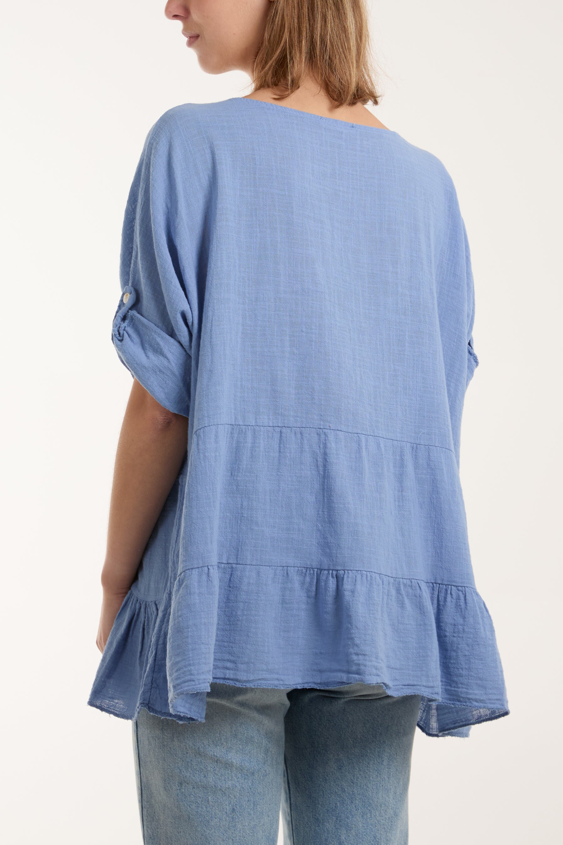 Tiered Smock Cotton Blouse Blouses WearAll