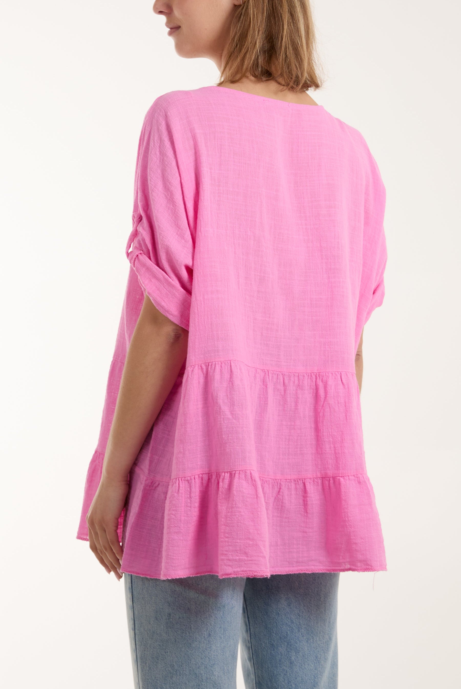 Tiered Smock Cotton Blouse Blouses WearAll
