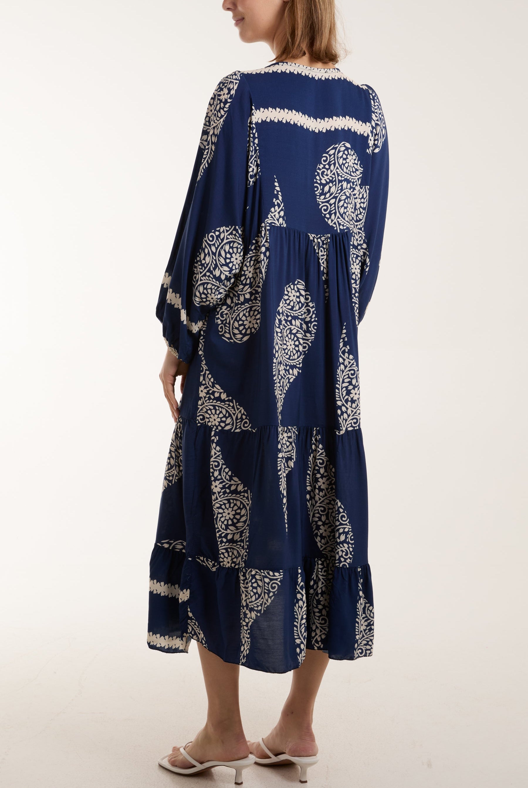 Paisley Print Tunic Maxi Dress Dresses WearAll