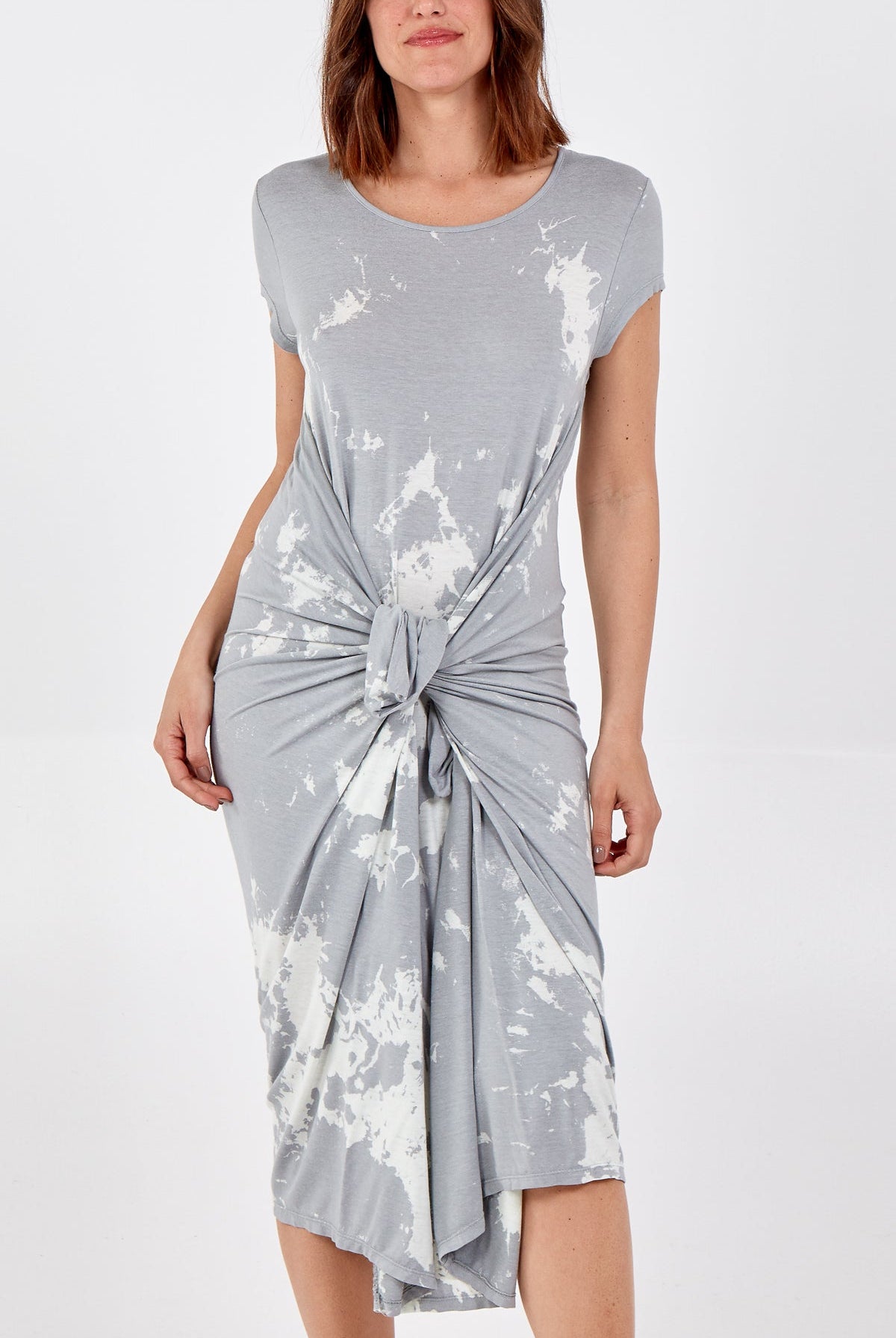 Cap Sleeve Tie Dye Parachute Dress DMF2 WearAll