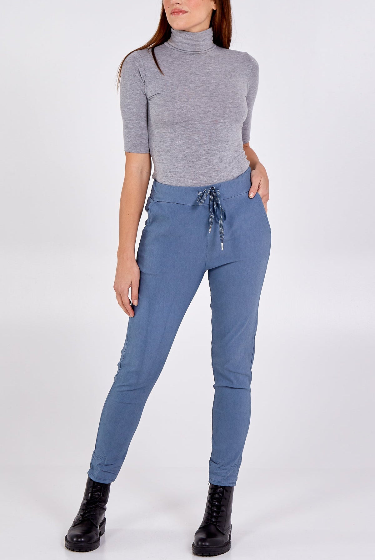 Magic Plain Super Stretch Crushed Trousers TRS1 WearAll