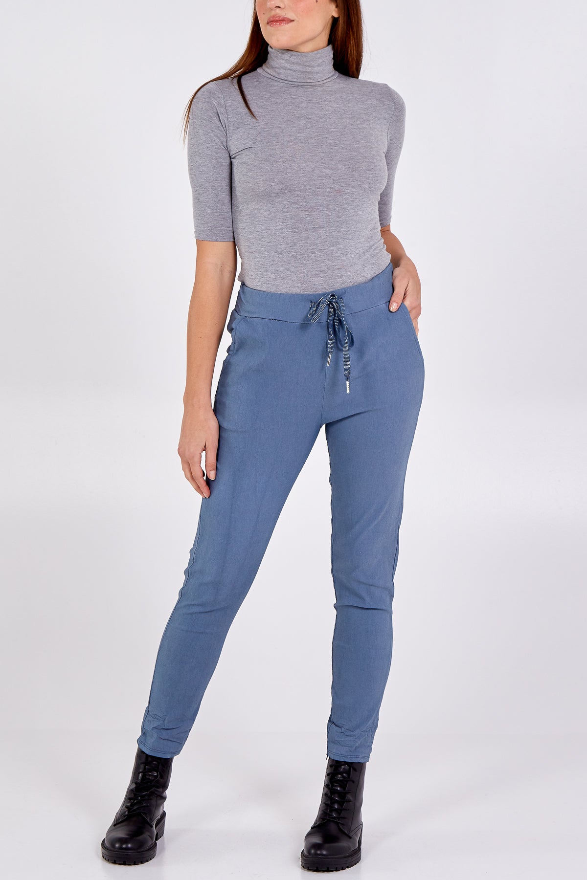 Magic Plain Super Stretch Crushed Trousers TRS1 WearAll