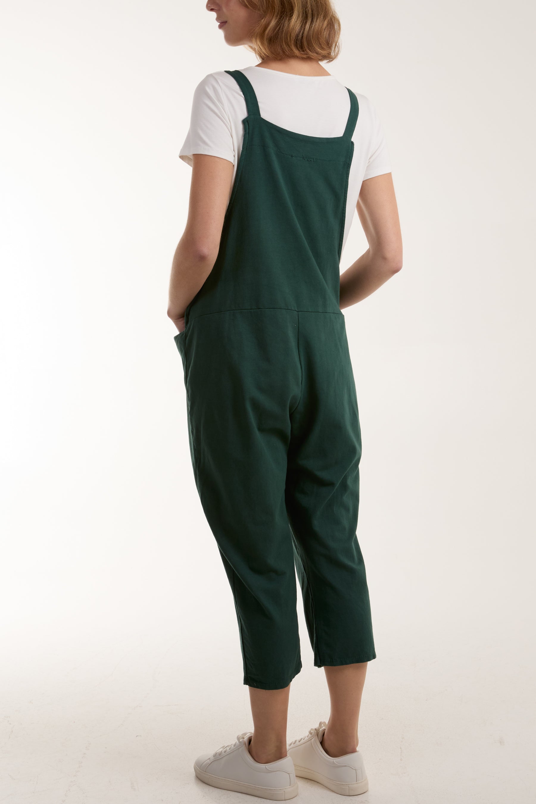Bow Detail Plain Dungarees Jump/Play WearAll