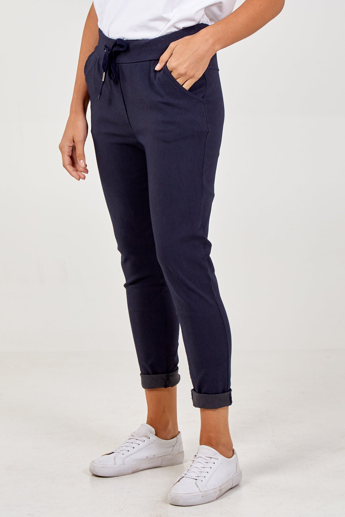 Magic Plain Smart Non-Crush Trouser TRS1 WearAll Navy One Size