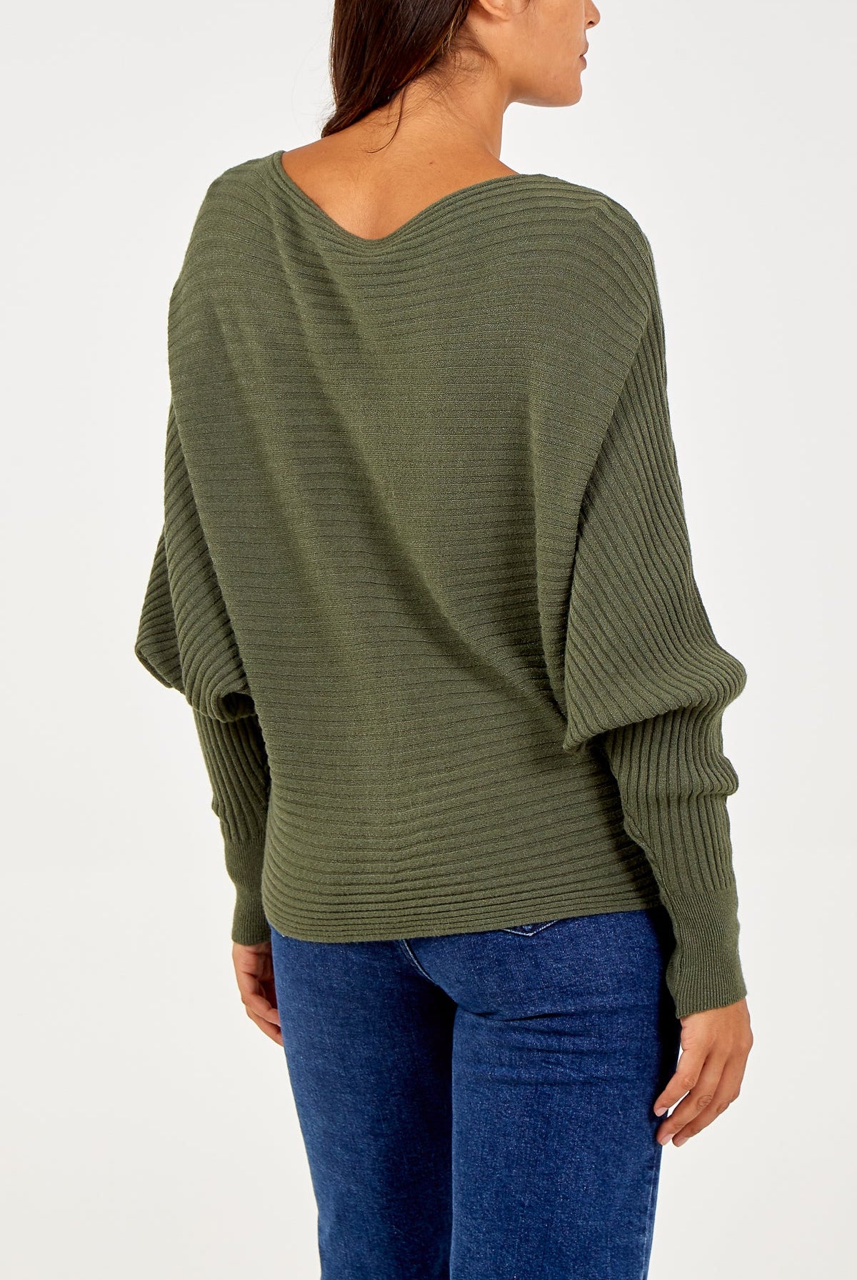 Batwing Ribbed Jumper JMF1 WearAll