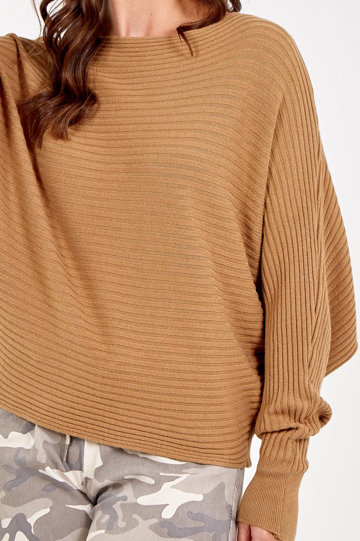 Batwing Ribbed Jumper JMF1 WearAll