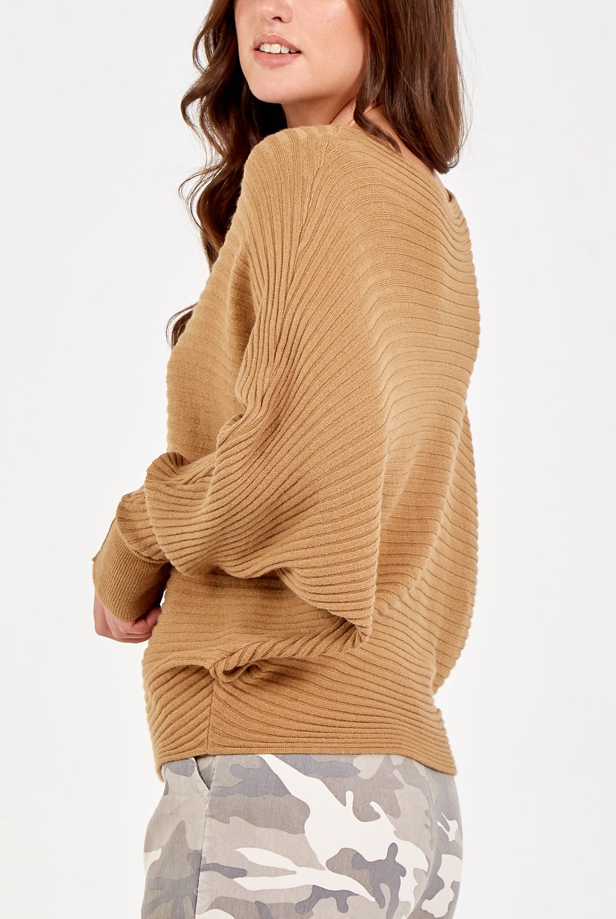 Batwing Ribbed Jumper JMF1 WearAll