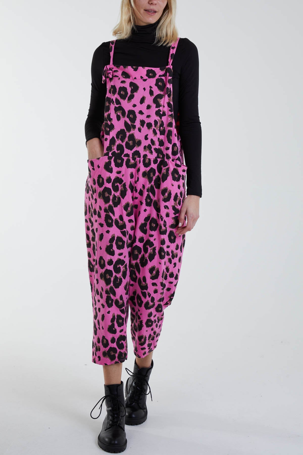 Leopard Print Dungarees Jump/Play WearAll