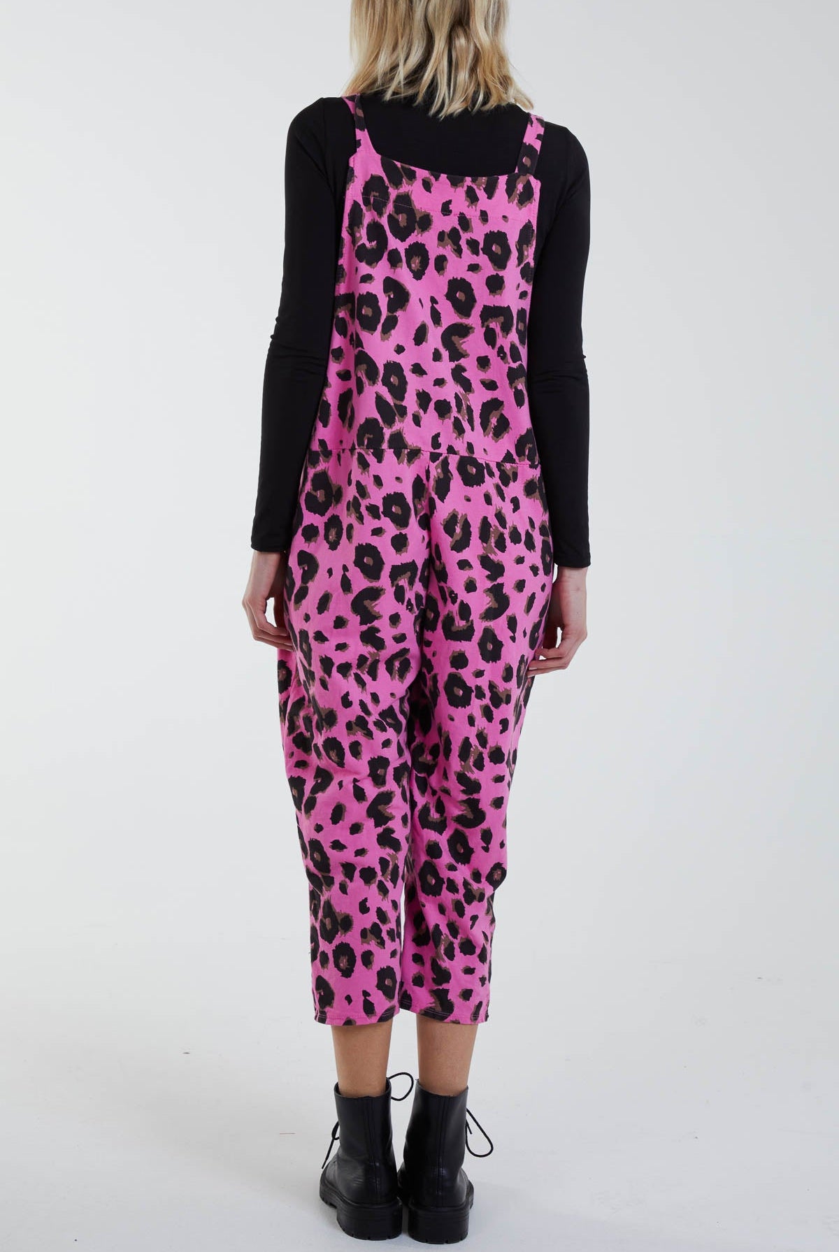 Leopard Print Dungarees Jump/Play WearAll