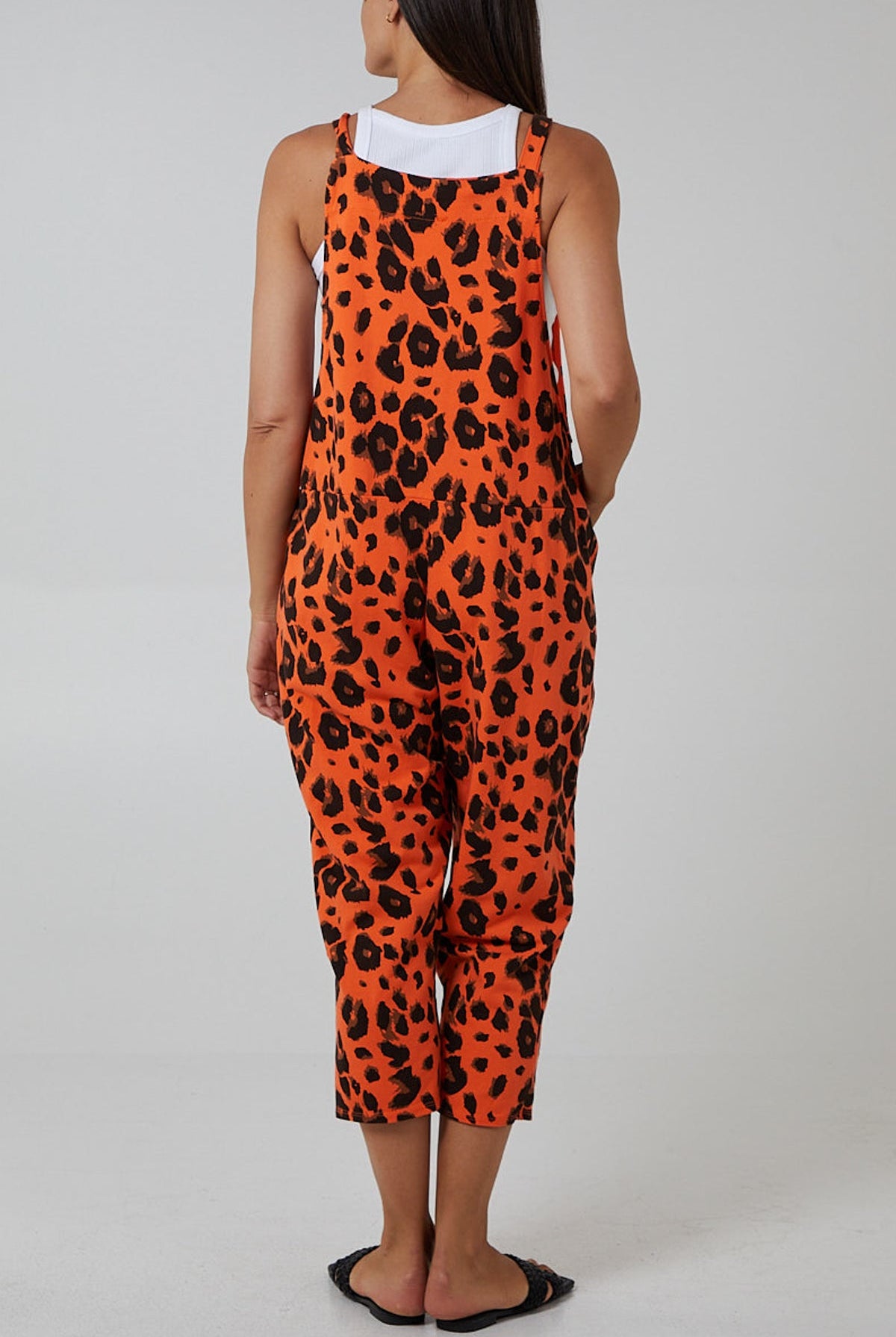 Leopard Print Dungarees Jump/Play WearAll