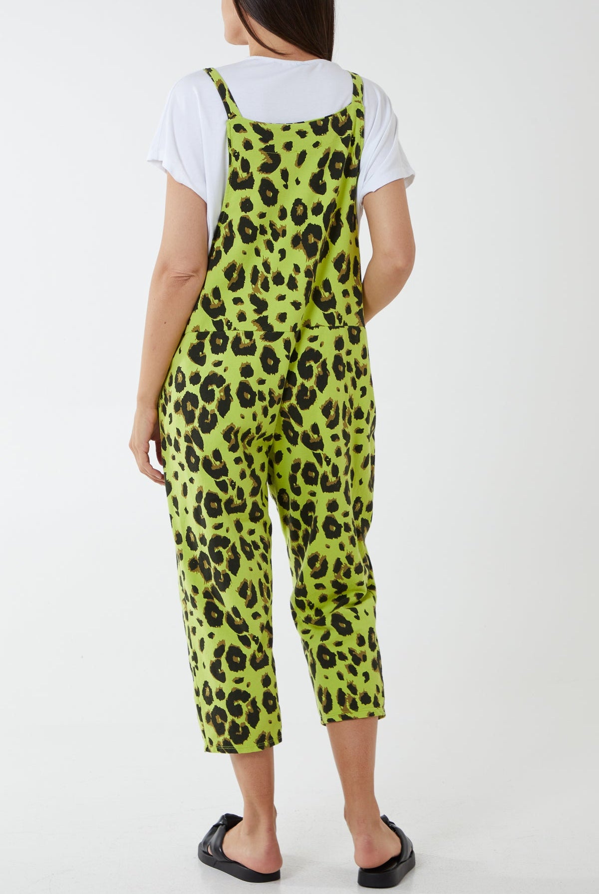 Leopard Print Dungarees Jump/Play WearAll