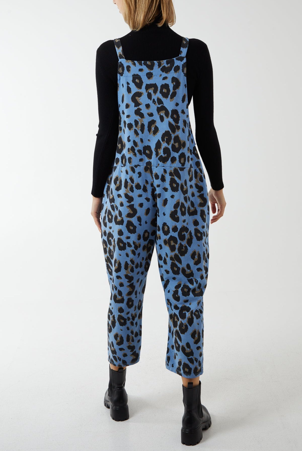Leopard Print Dungarees Jump/Play WearAll