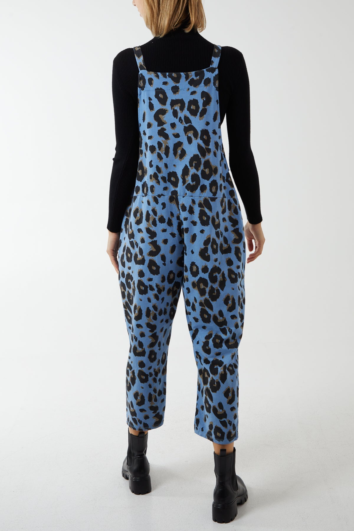 Leopard Print Dungarees Jump/Play WearAll