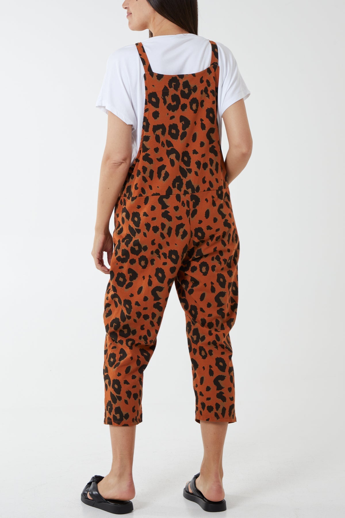 Leopard Print Dungarees Jump/Play WearAll