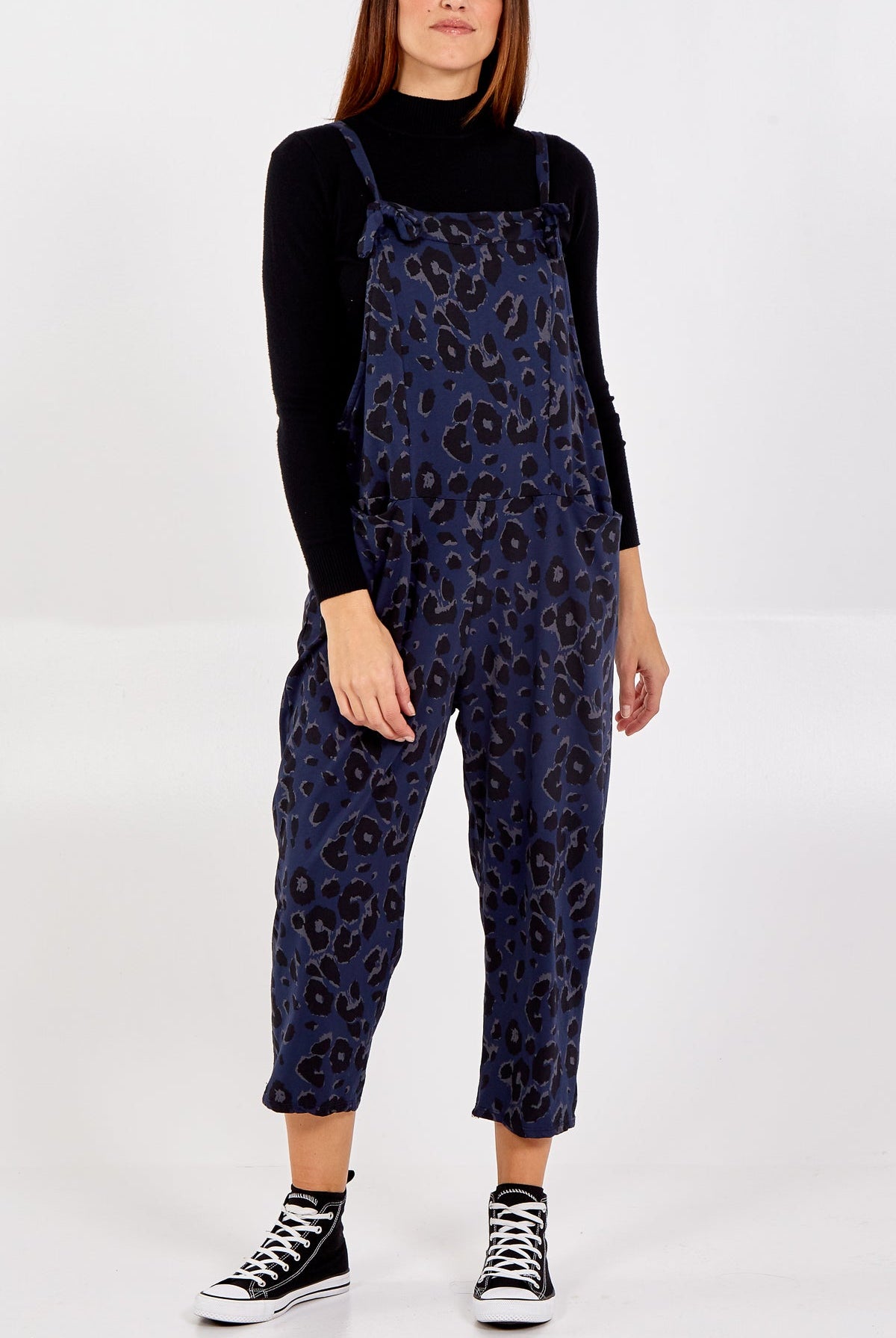 Leopard Print Dungarees Jump/Play WearAll