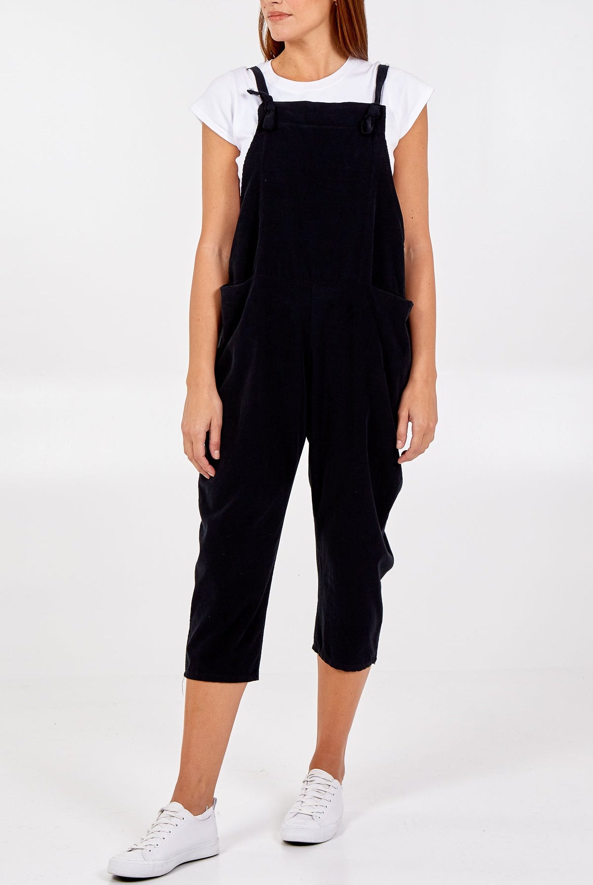 Baby Corduroy Two Pocket Dungaree SMF3 WearAll Black One Size