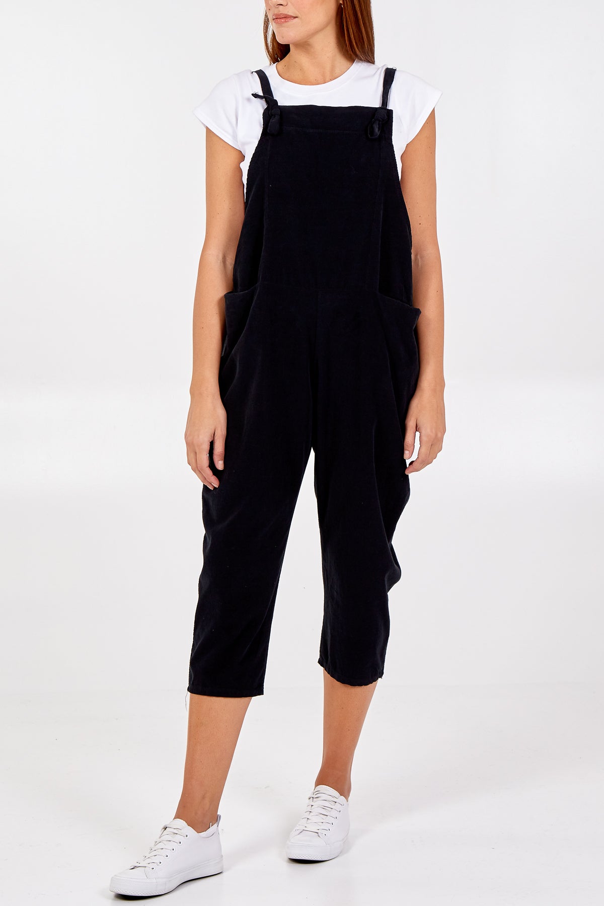 Baby Corduroy Two Pocket Dungaree SMF3 WearAll Black One Size