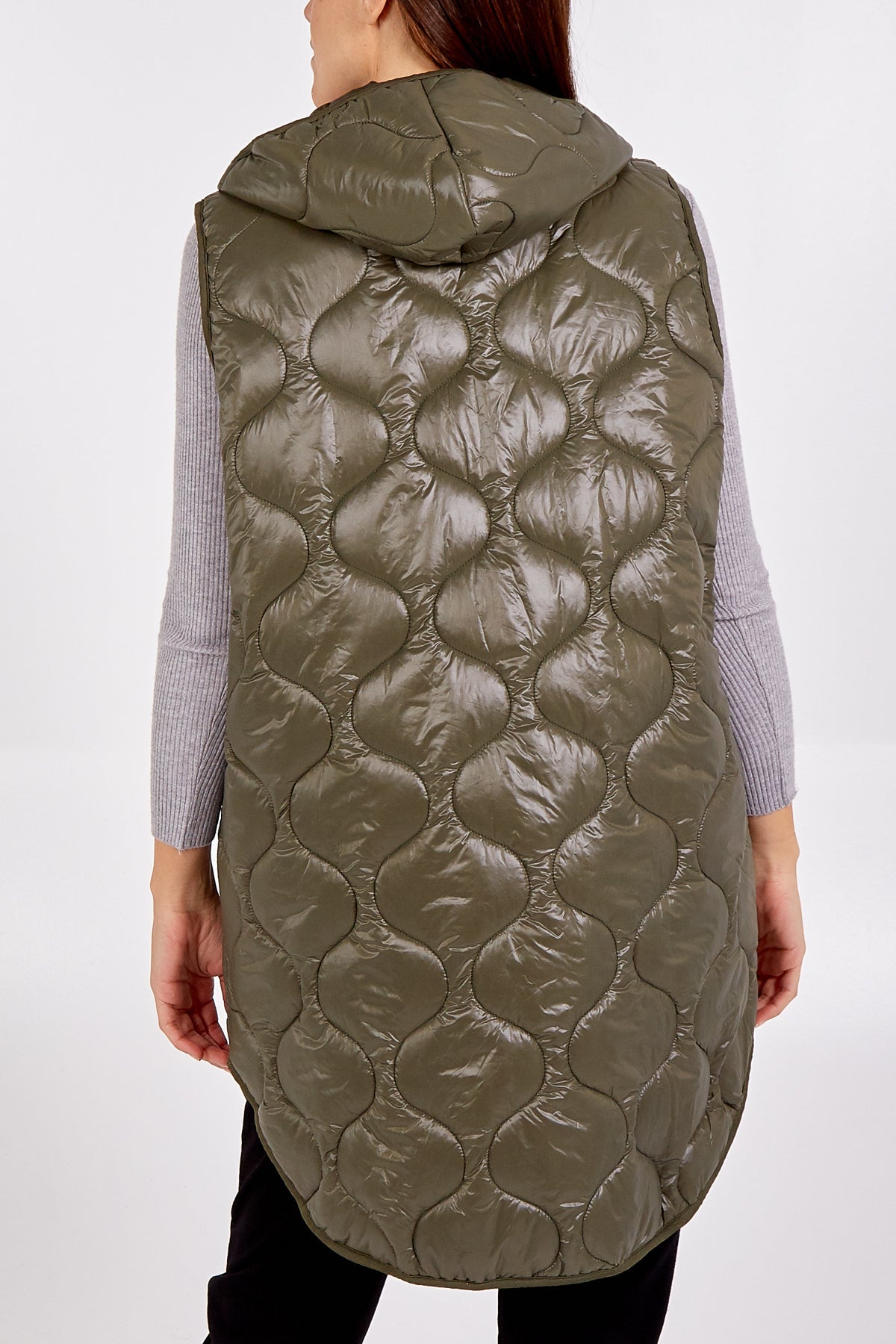 "Love" Zip Up Hooded Puffer Gillet JK1 WearAll